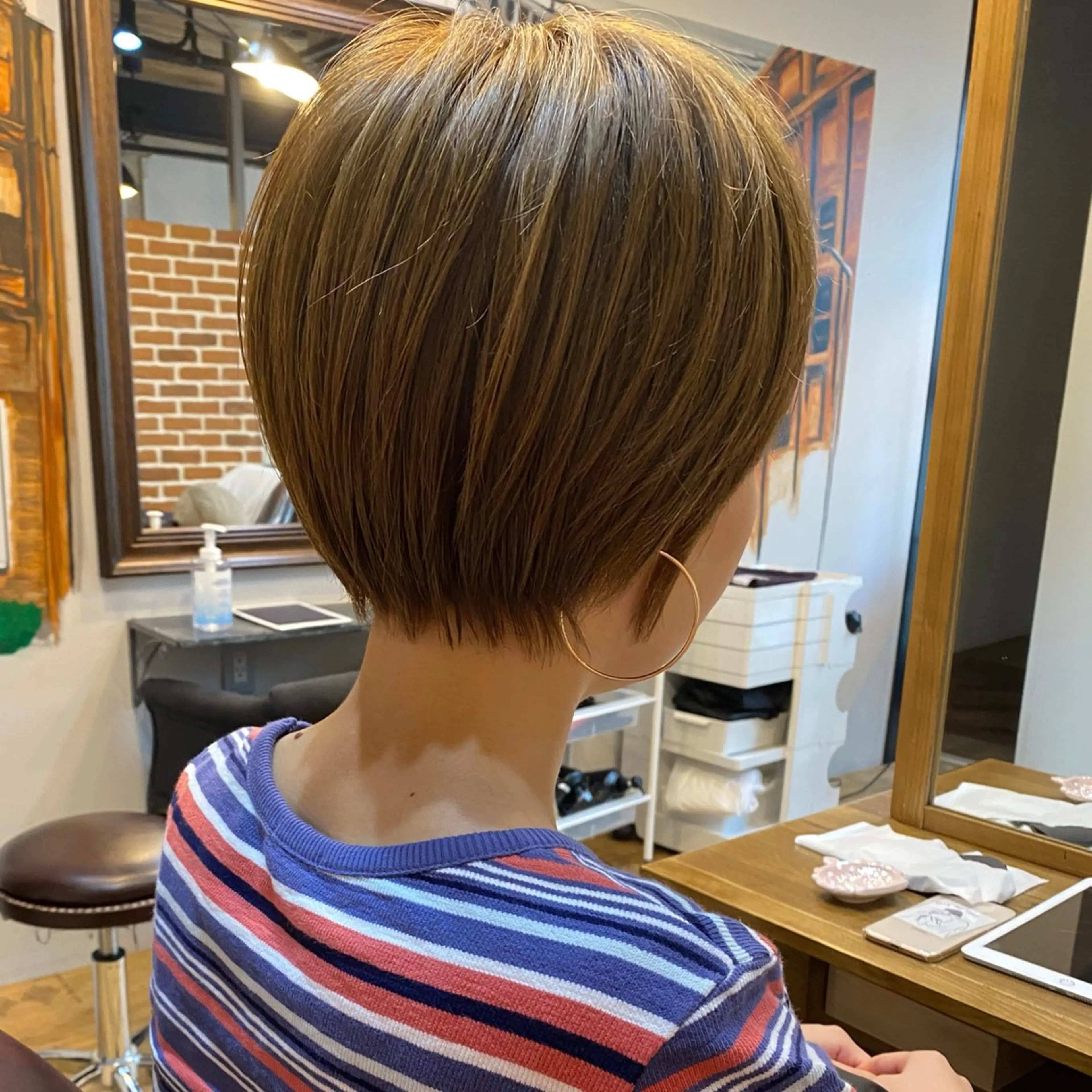ショート ハイライト 髪質改善 レイヤーカット ショートヘア ショート職人 美容師【KENTA】のヘアスタイル
