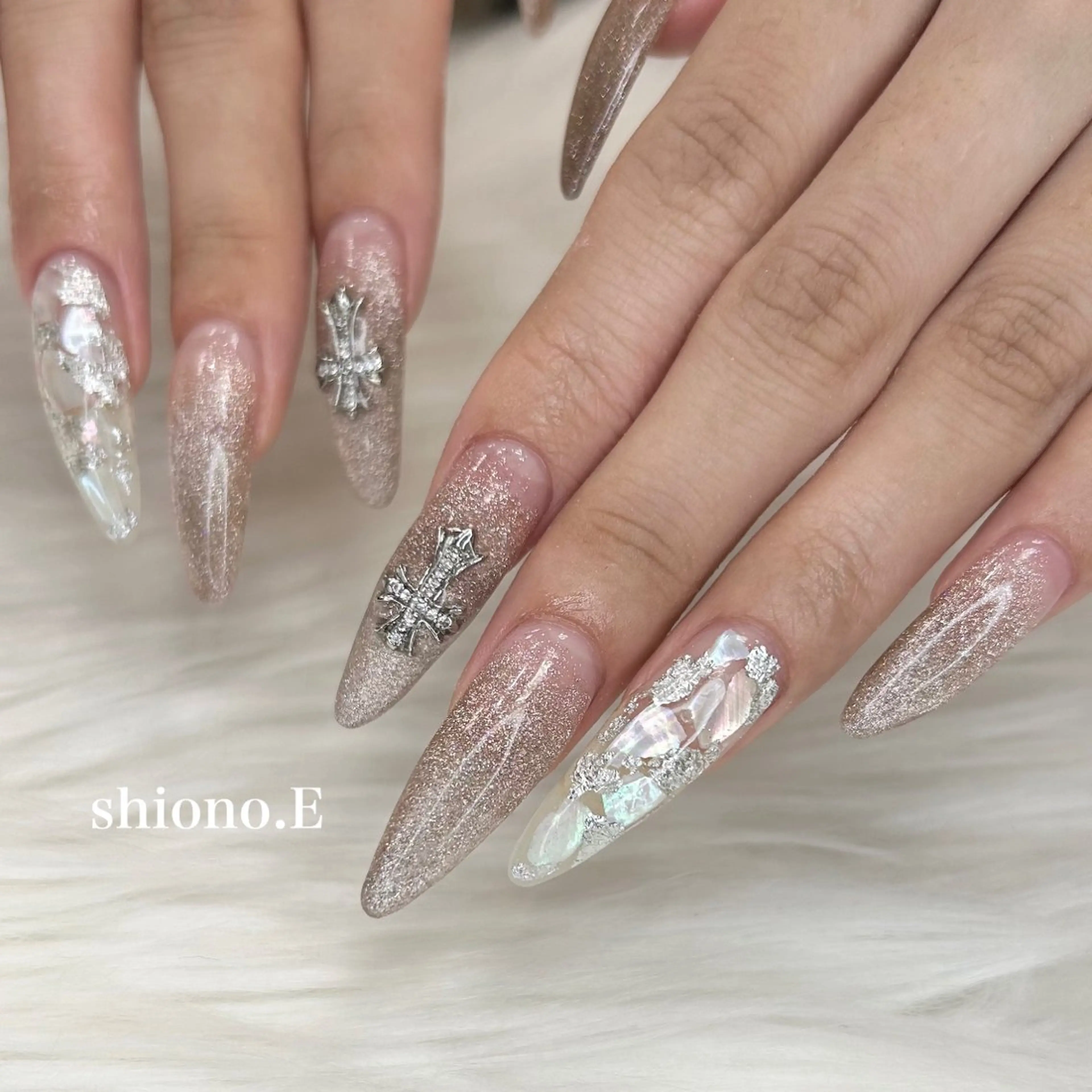 ネイル 長さ出し ロングネイル スーパーロングネイル ハンドネイル be-cares beauty(豊川店のネイルデザイン