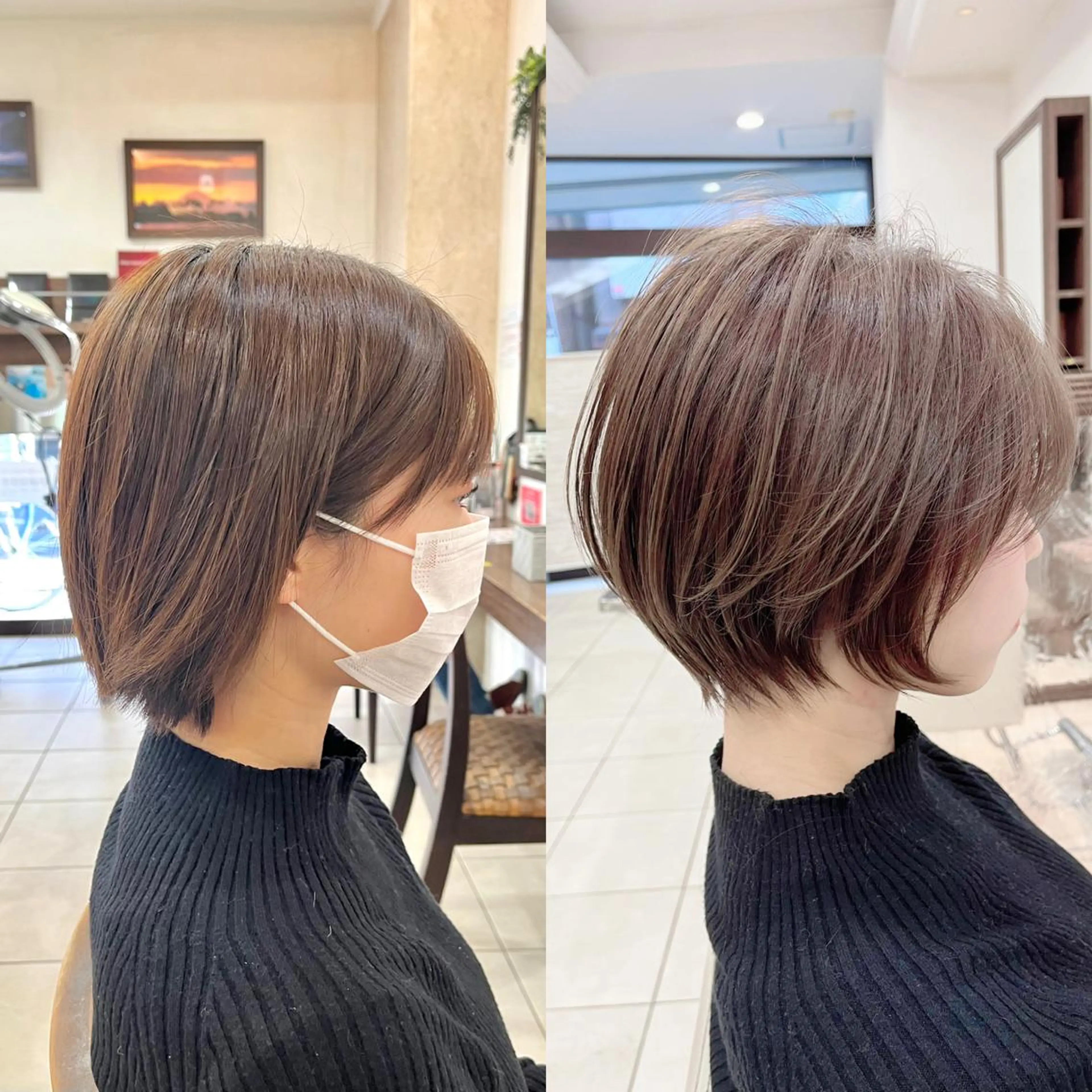 ショート カット ヘアカラー トリートメント 《大人気髪質改善》 プログレス国分寺店のヘアスタイル