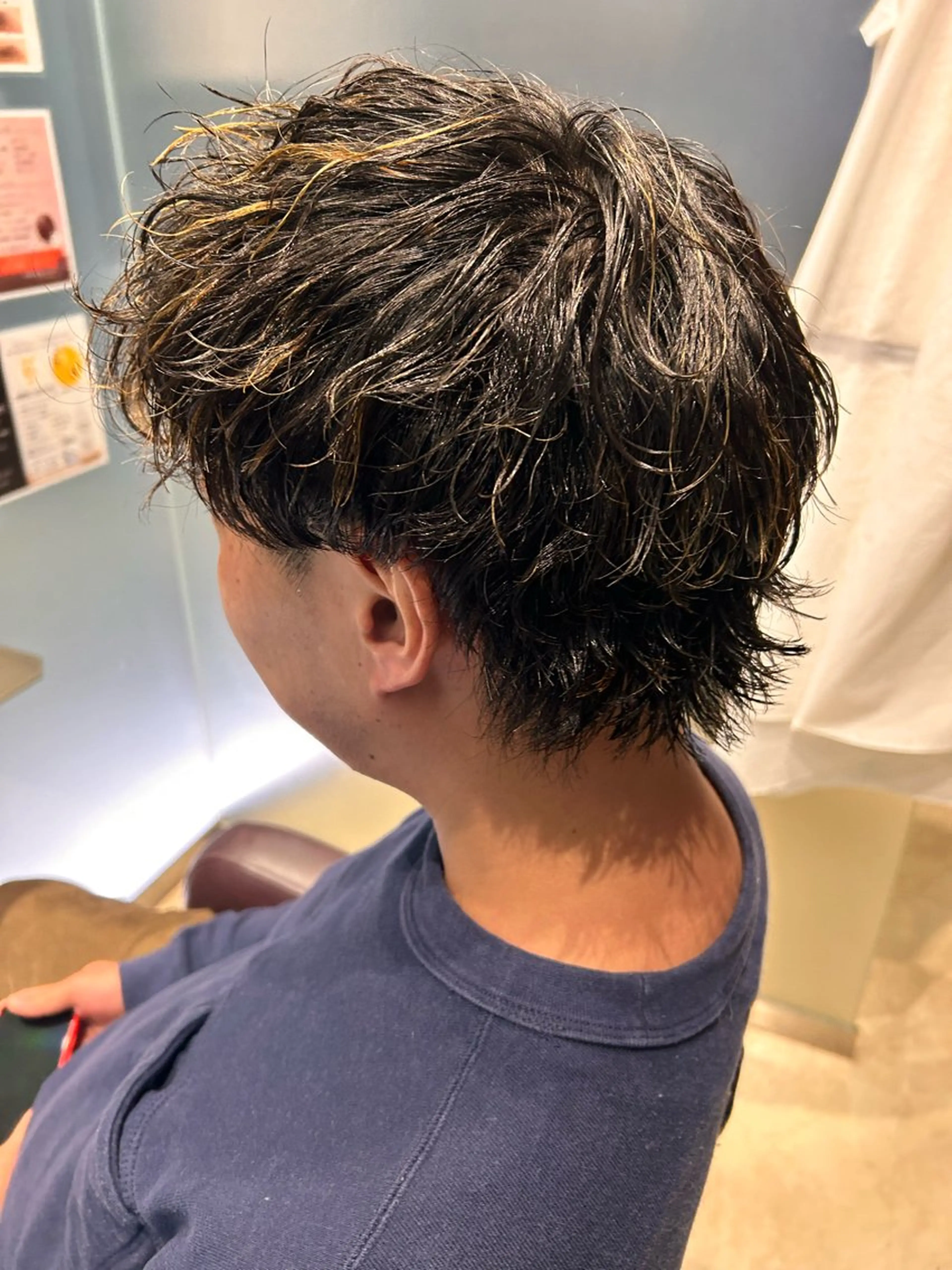 パーマ メンズ メンズパーマ カット パーマ 笠井 雅斗のヘアスタイル