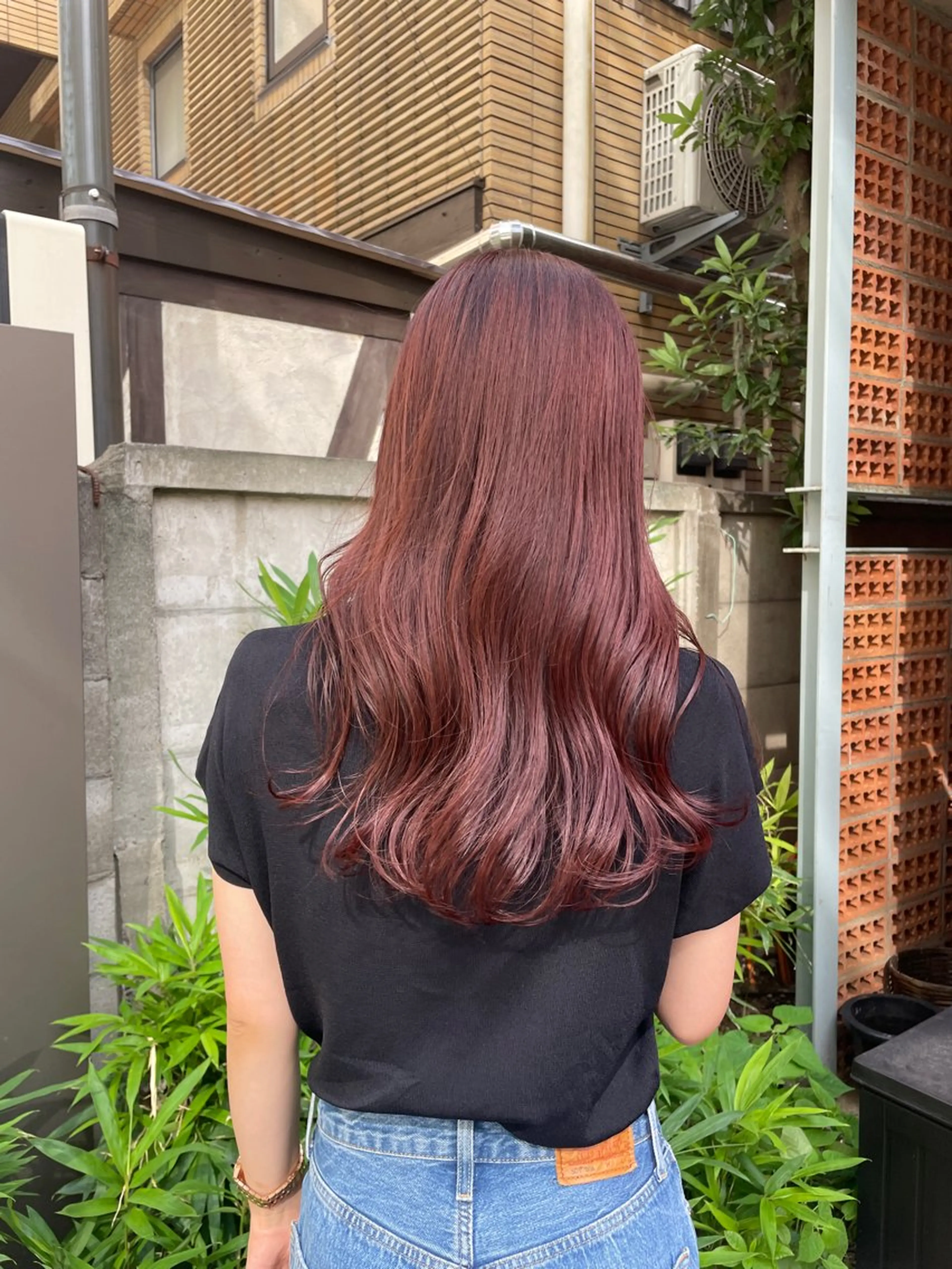 ロング カラー パーマ カット ヘアカラー パーマ トリートメント 表参道🌿赤み消し カラー/チナツのヘアスタイル