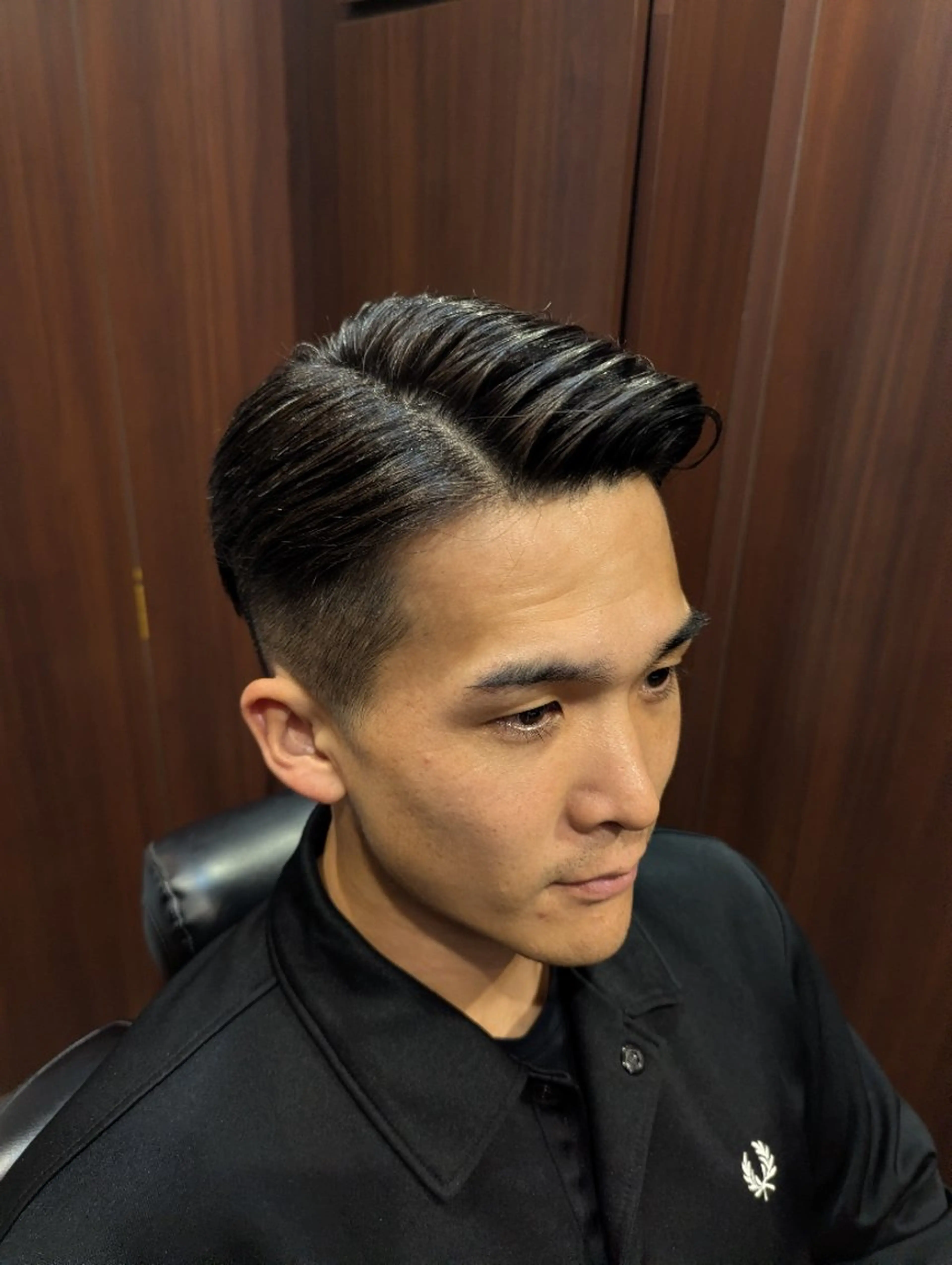 ミディアム カット パーマ 横須賀和也 ヒロ銀座一丁目のヘアスタイル