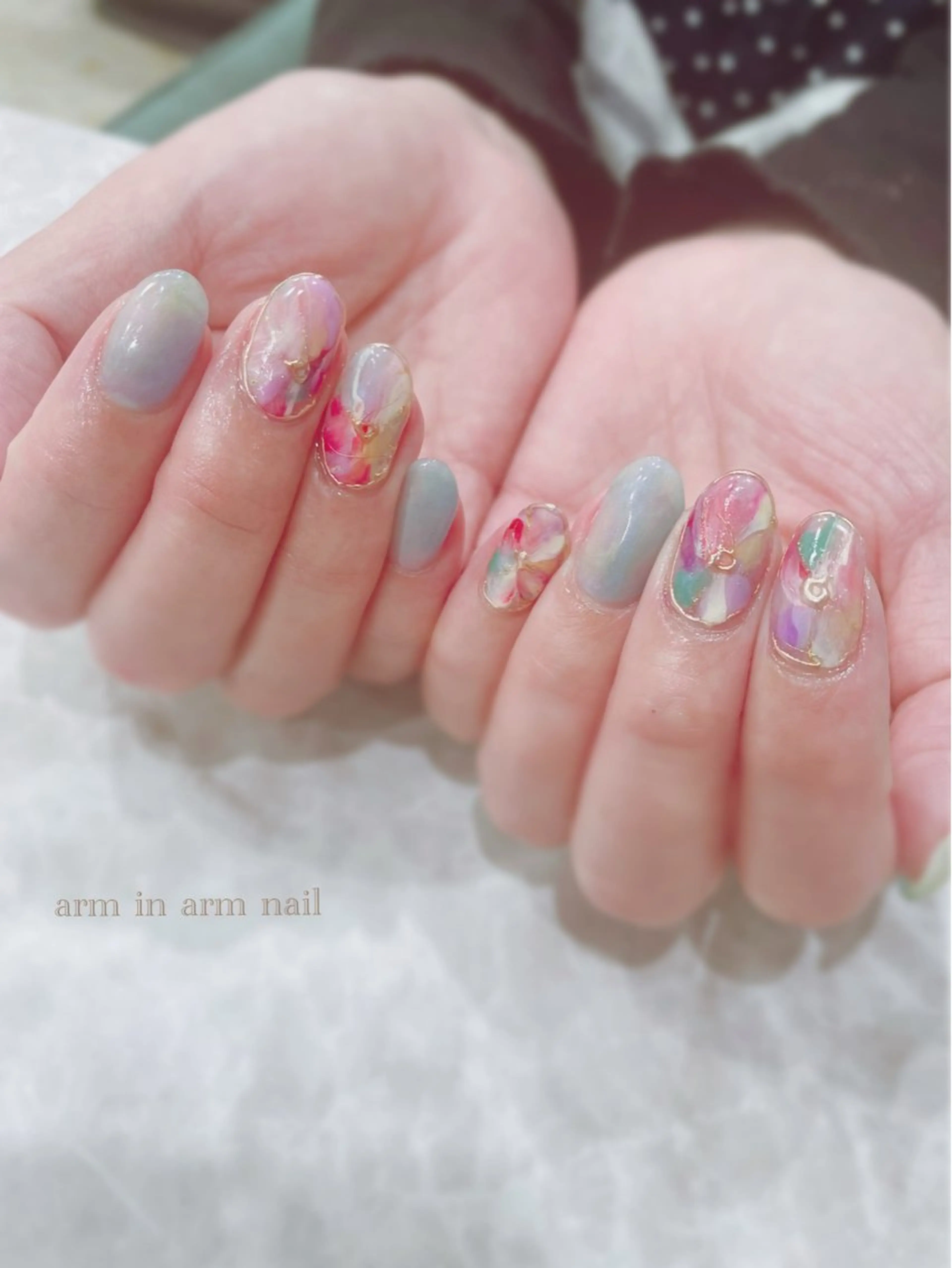 ネイル arm in arm ︎✿Yamamotoのマツエク・マツパデザイン