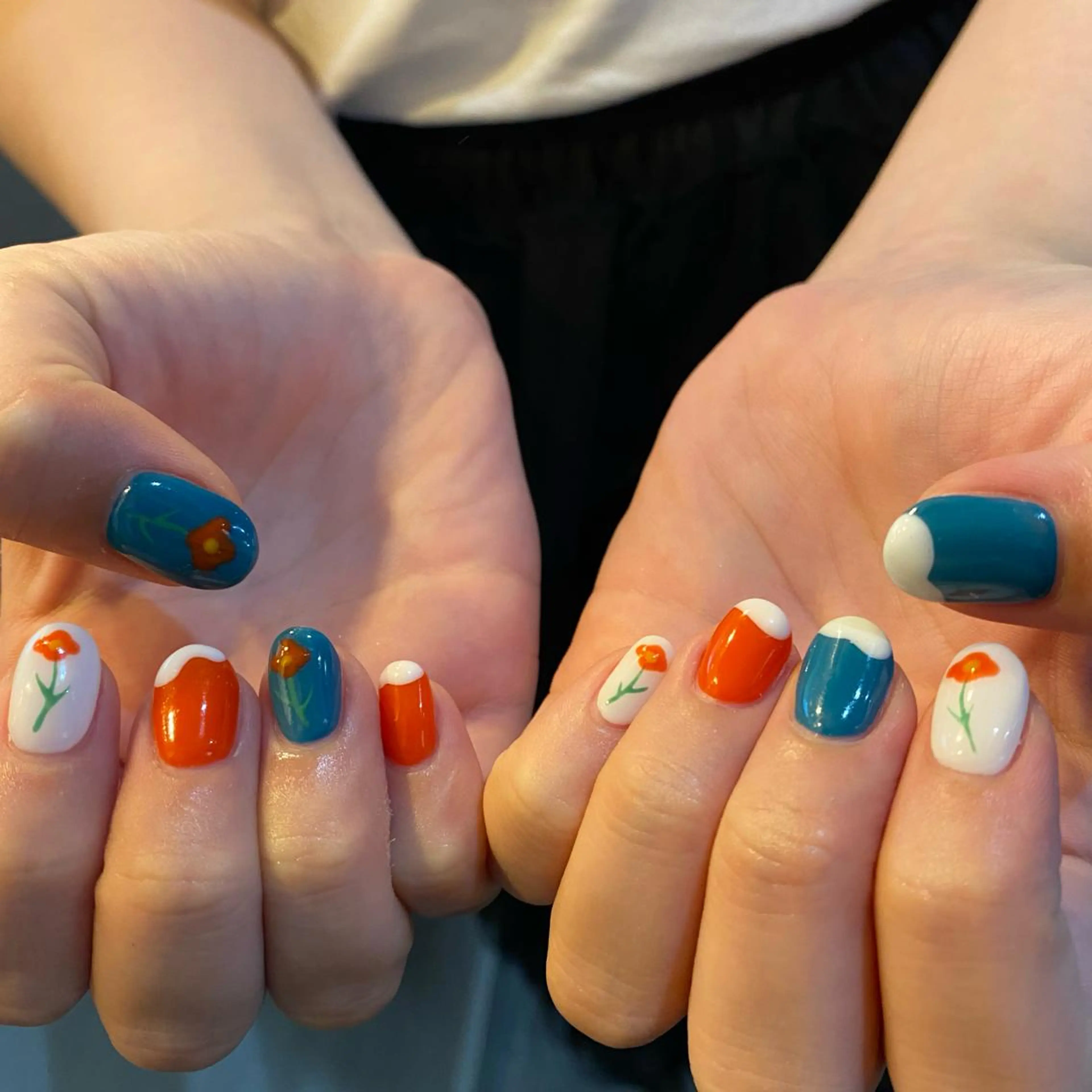 カラー ネイル scre as Etelのネイルデザイン