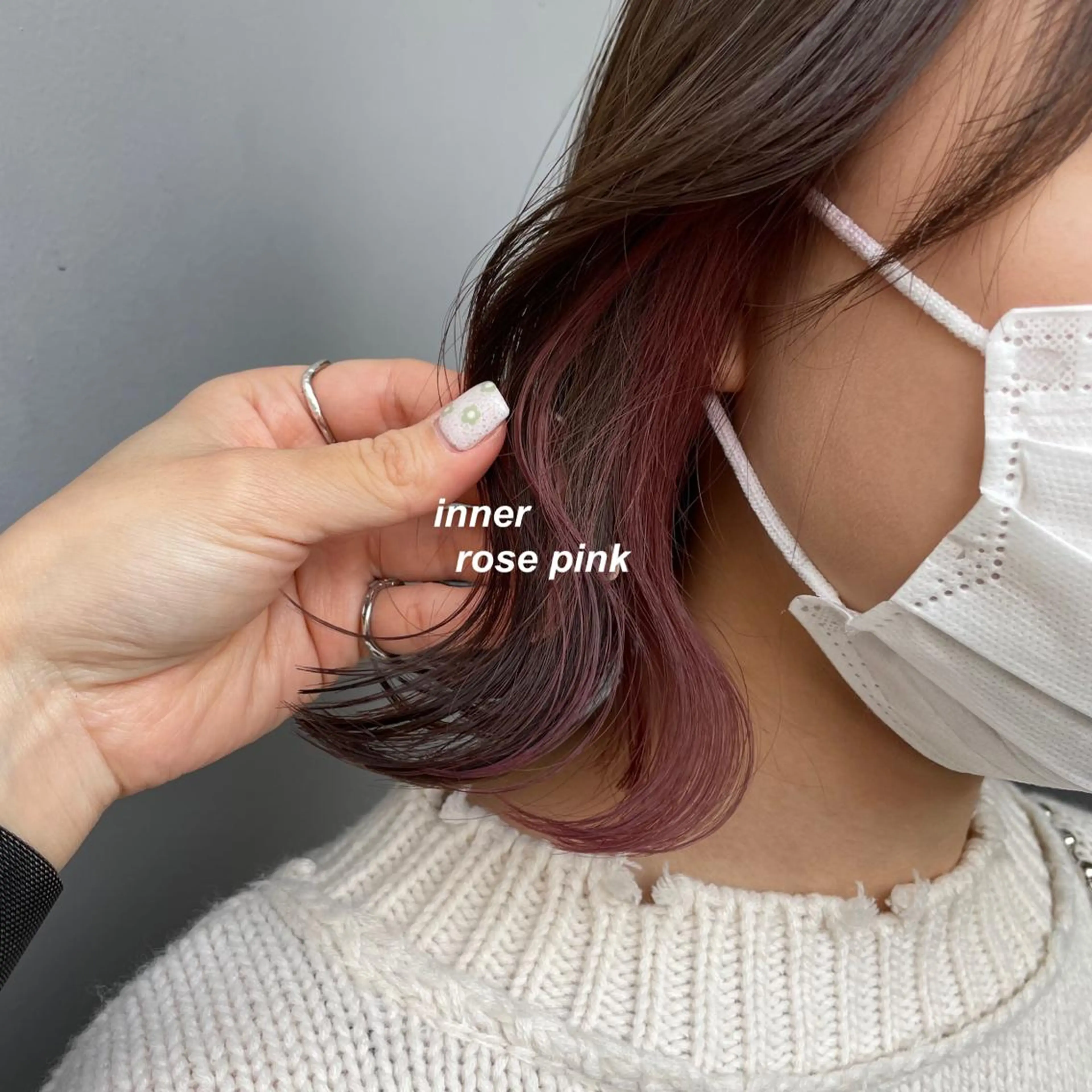 セミロング カラー Qin shaire salon 原宿店所属・レイヤーカット 韓国ヘアayameのヘアスタイル