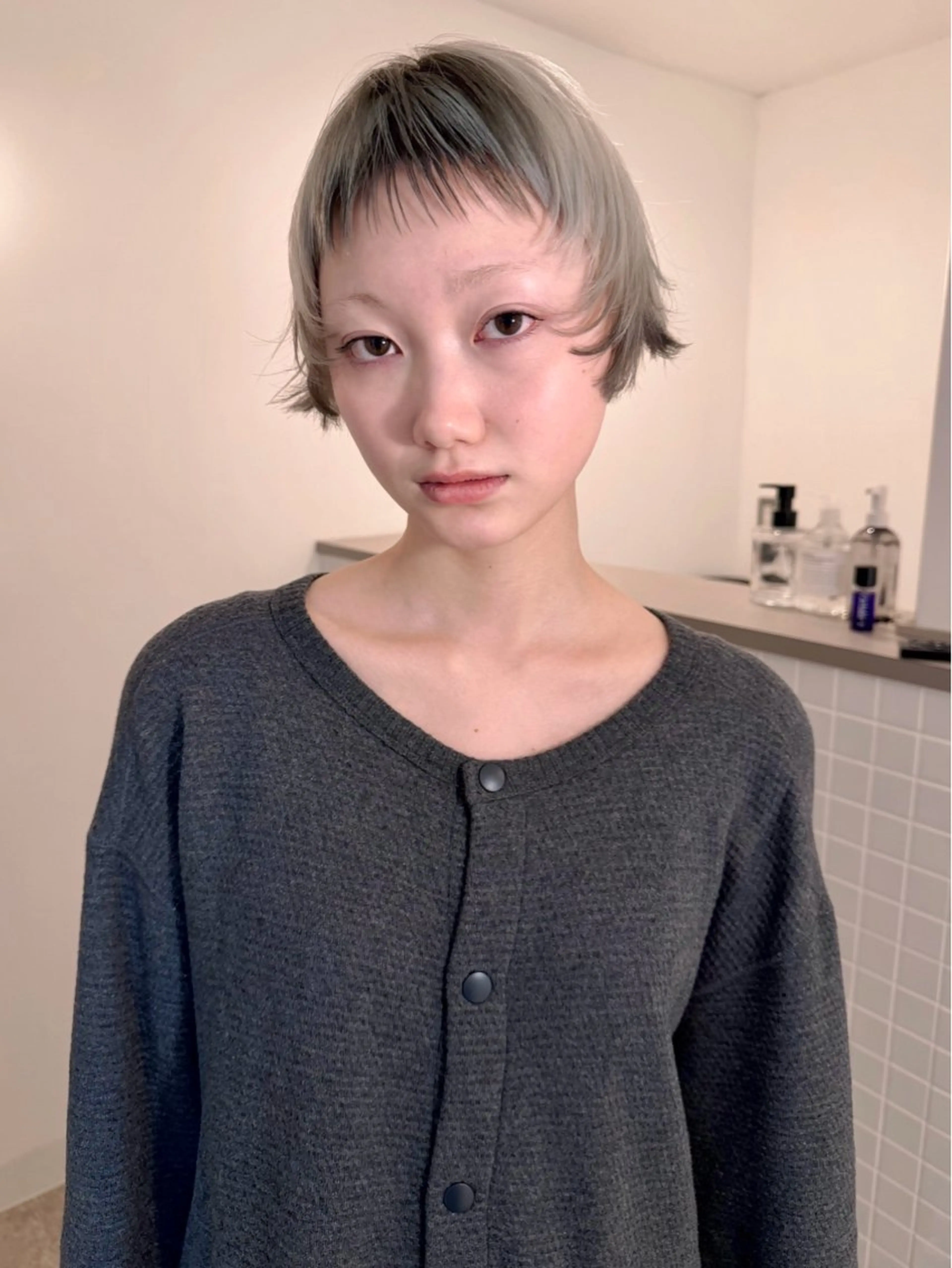 ショート カラー ショートヘア カット ヘアカラー トリートメント Kaito🐶/ボブ /レイヤー/デザインのヘアスタイル