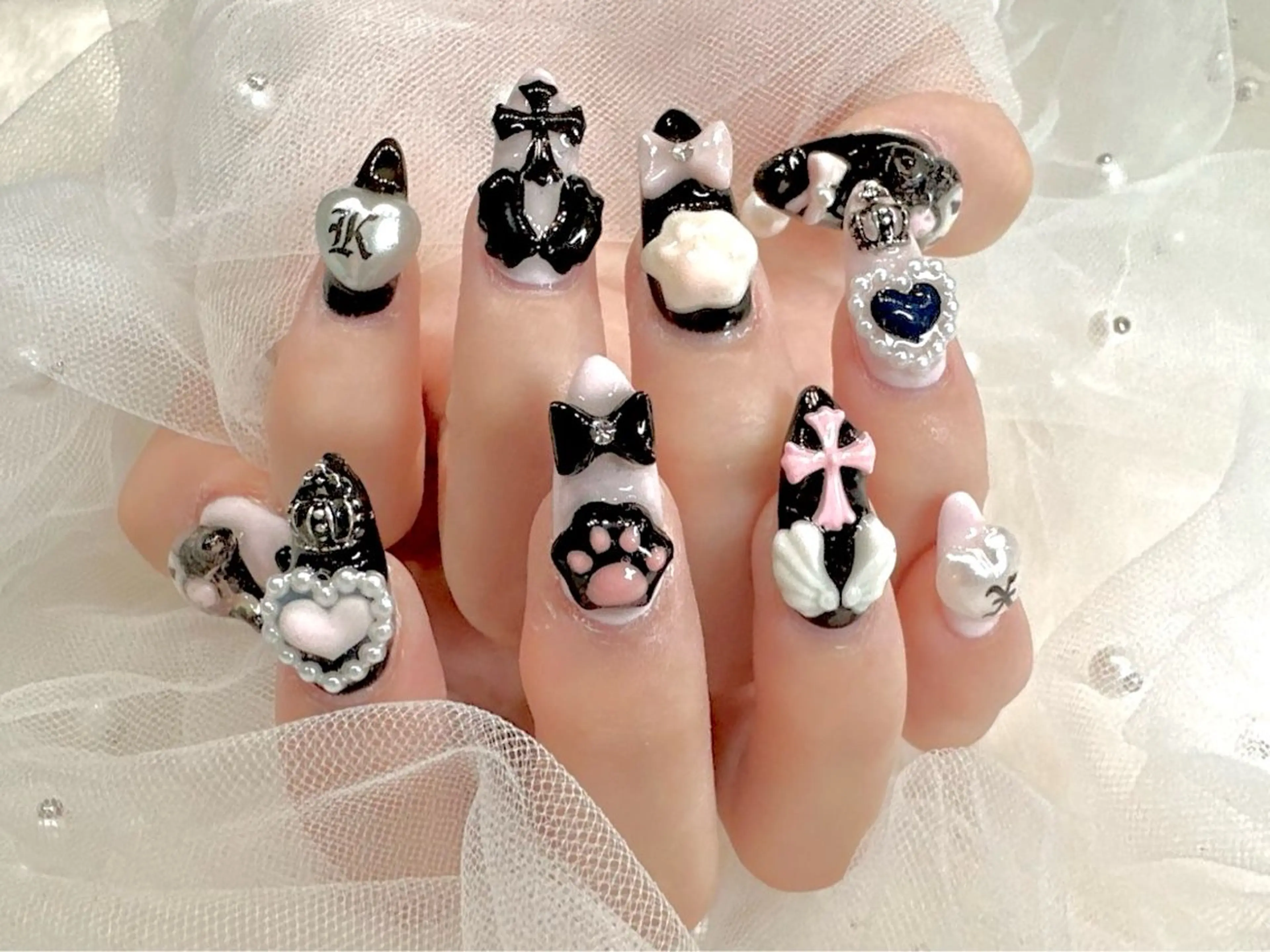 NO.1⭐️【チップスカルプ長さ出し】（6000種類のパーツ無制限つけ放題¥15.980の写真