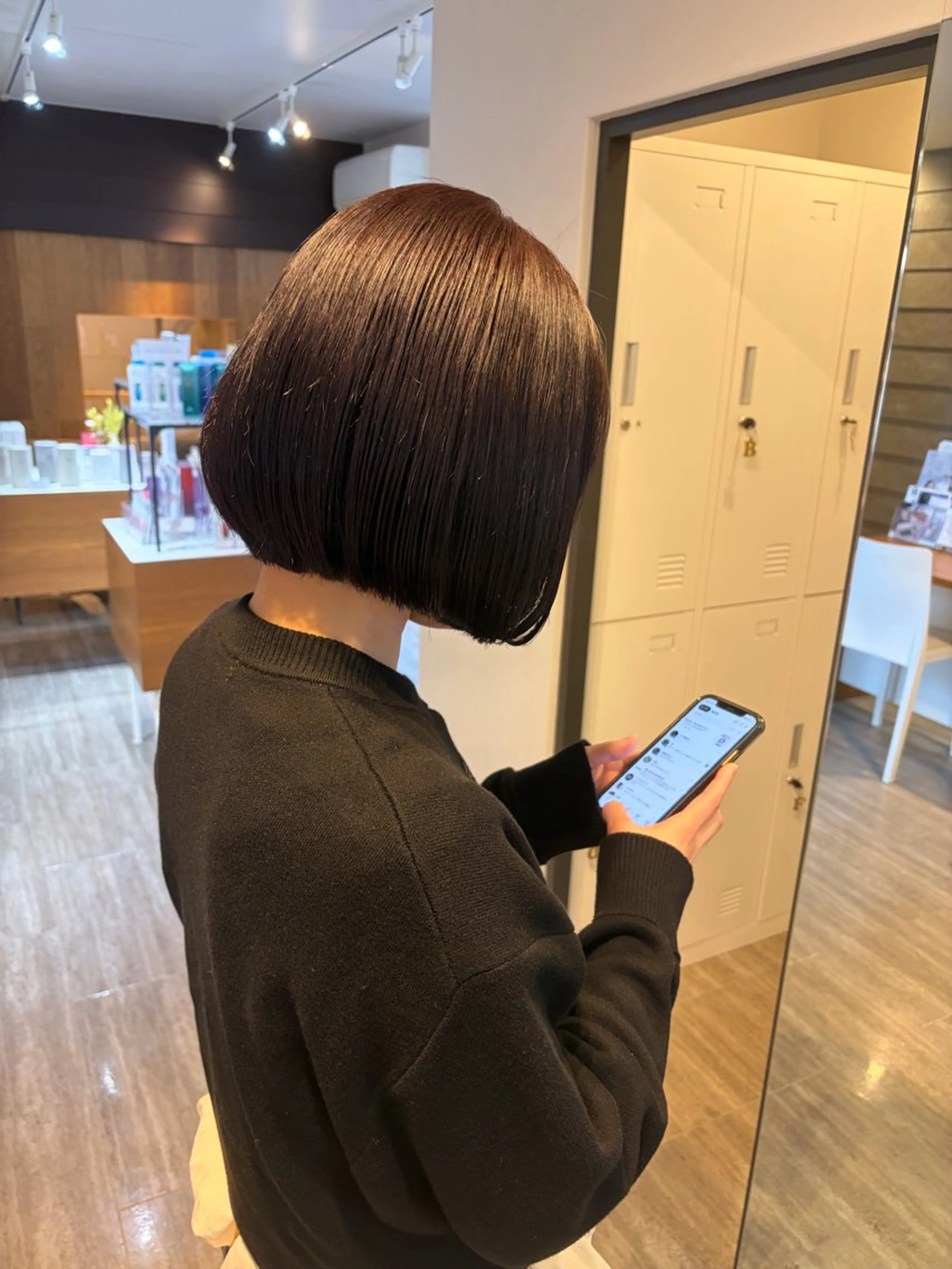 カラー ブラウンカラー 新田 咲弥のヘアスタイル