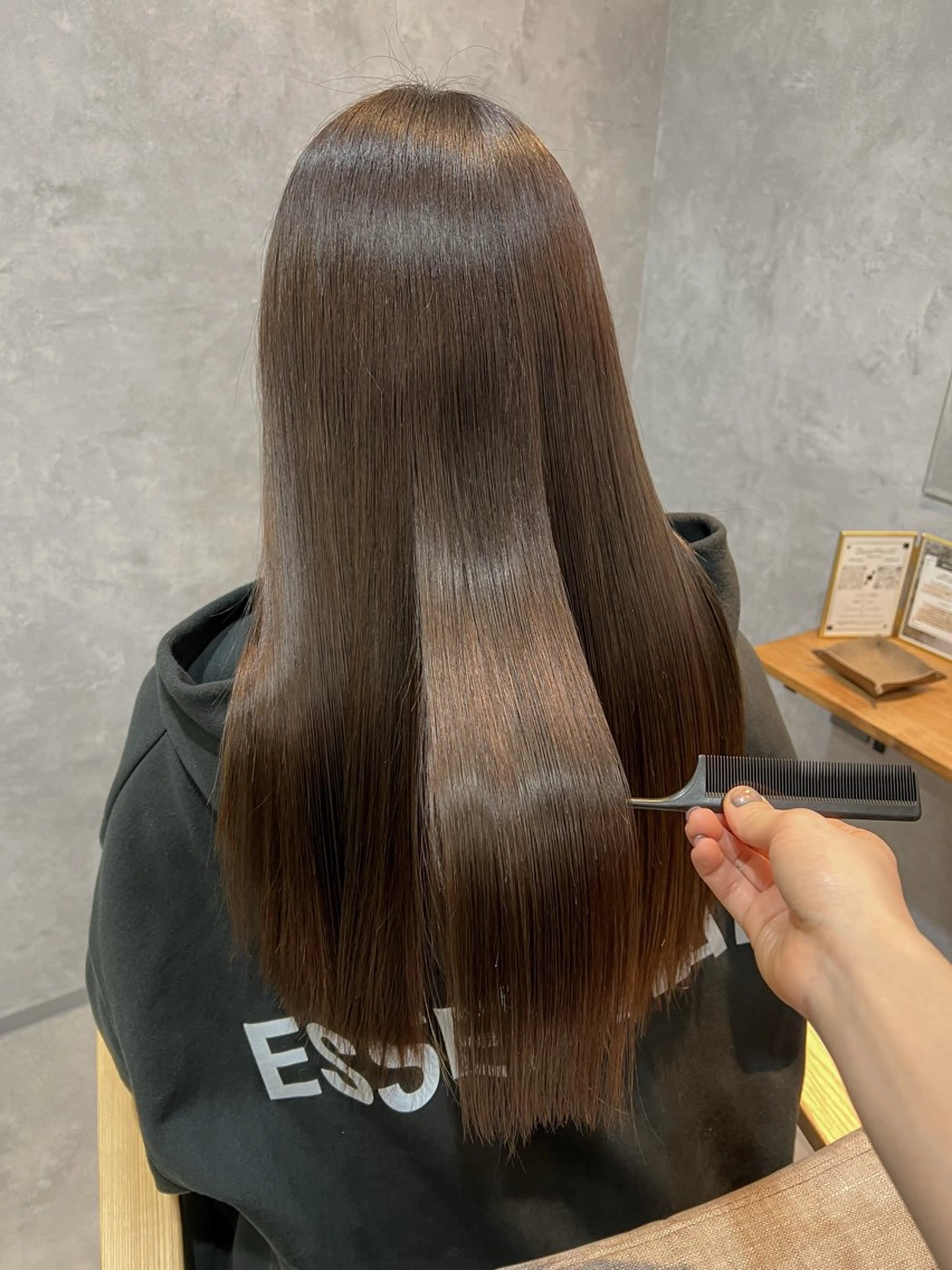 ロング 髪質改善 縮毛矯正 トリートメント 酸熱トリートメント 中村 ひなたのヘアスタイル