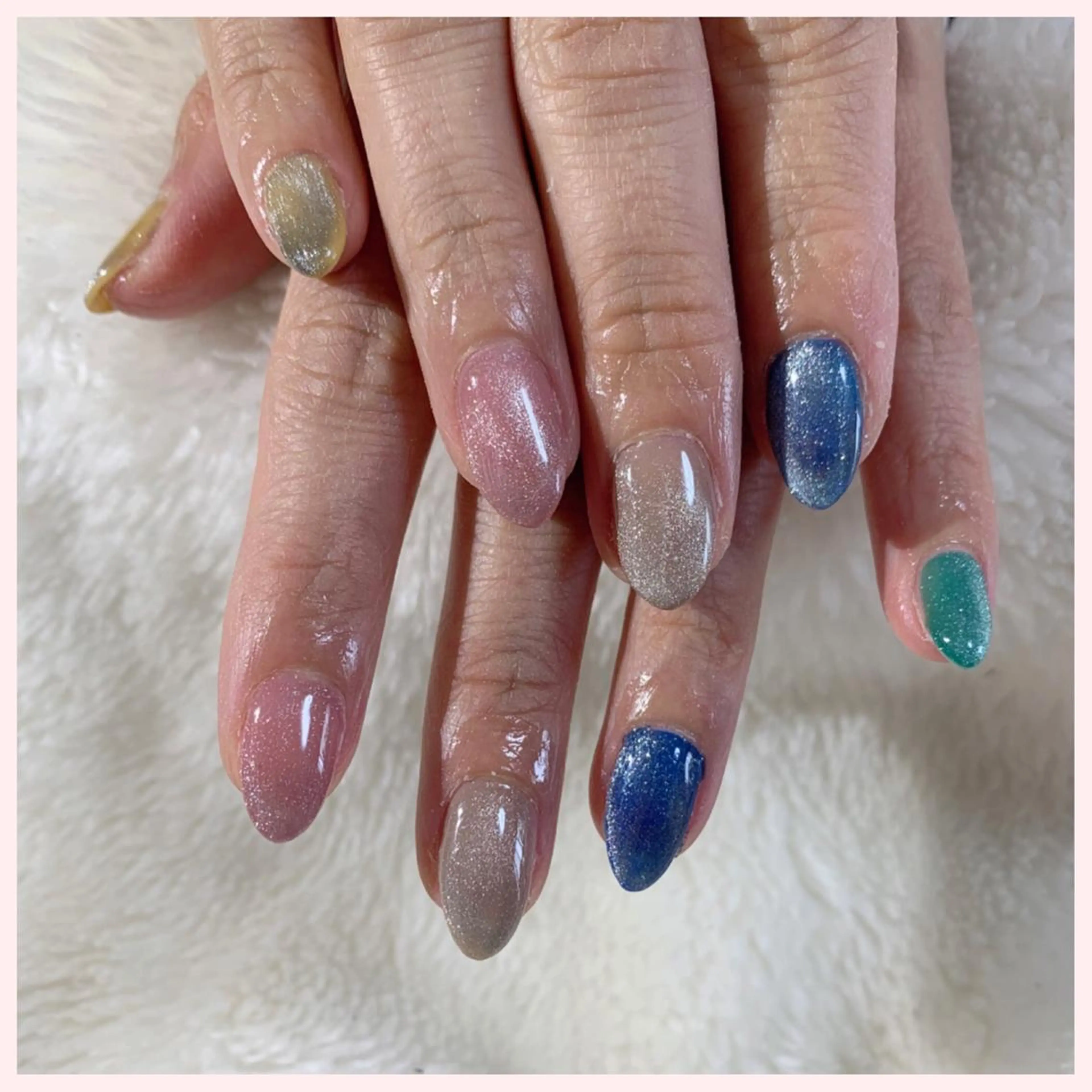 ネイル マグネットネイル ハンドネイル Ogasawara Tokikaのネイルデザイン