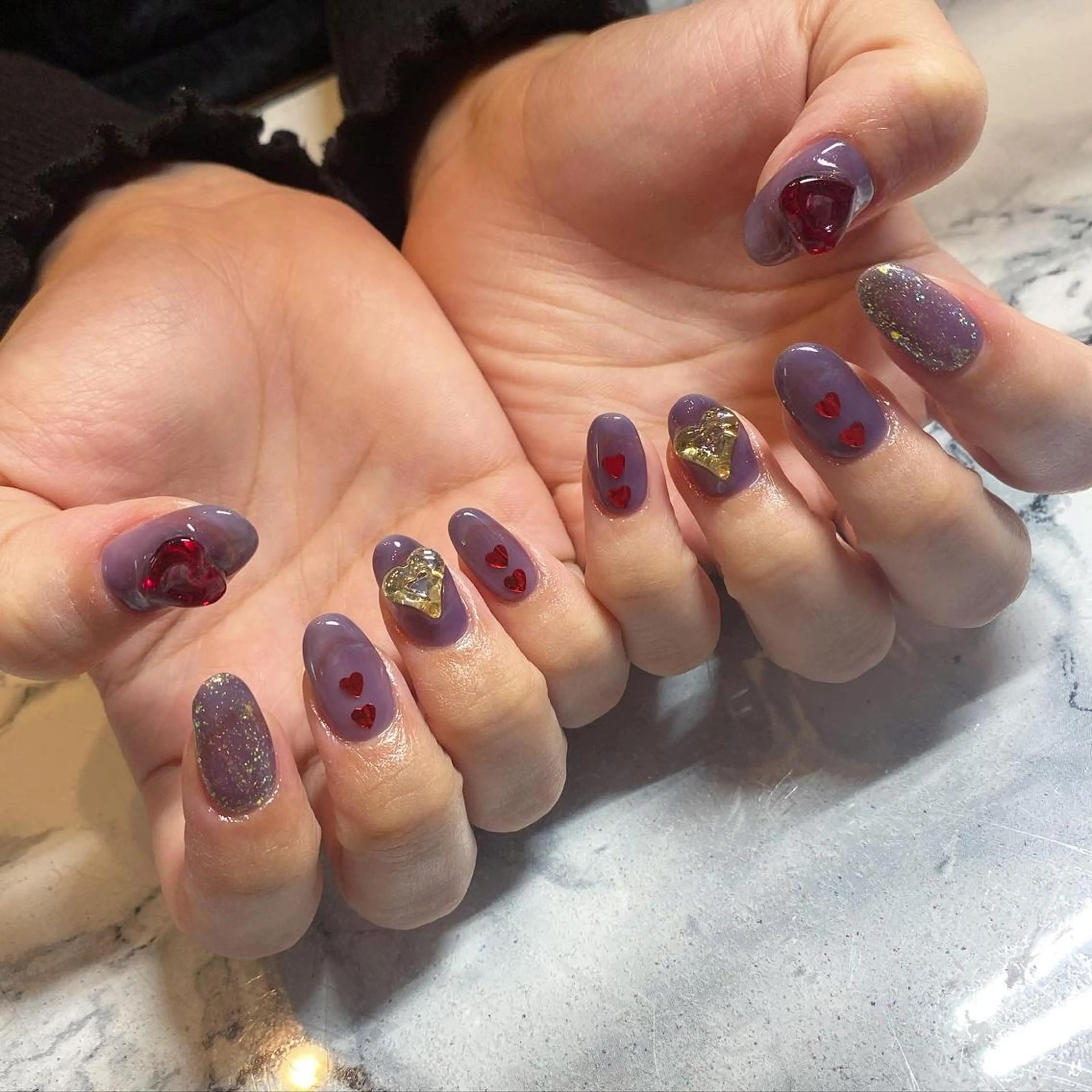 ネイル アートネイル 氷ネイル・うるうるネイル 韓国ネイル ニュアンスネイル To Me Nail所属・🩵 mei🩵のネイルデザイン