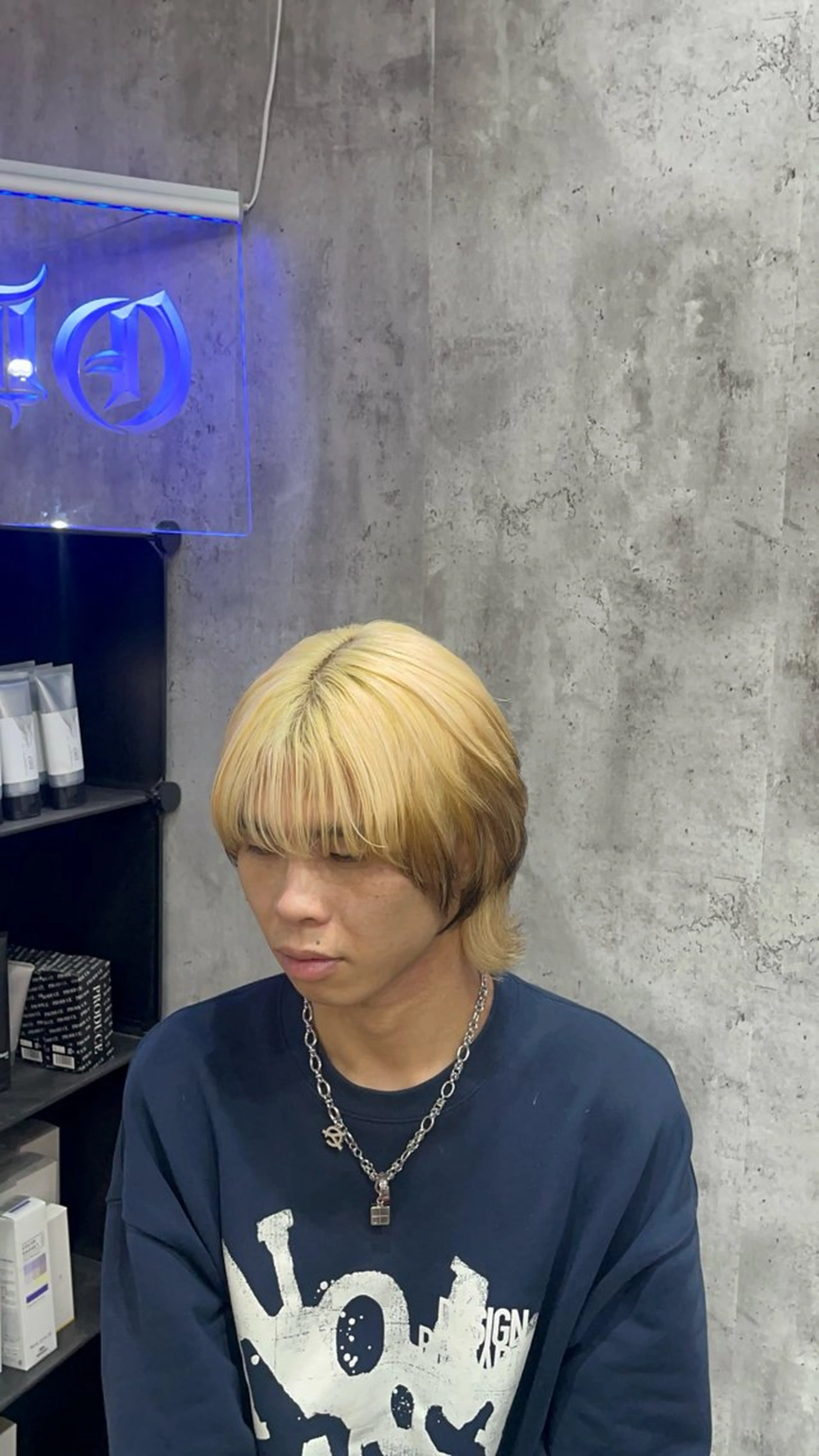 ミディアム カラー メンズ メンズブリーチ ブリーチ 🦄カイ/メンズ 韓国ヘア/メイク🦄のヘアスタイル