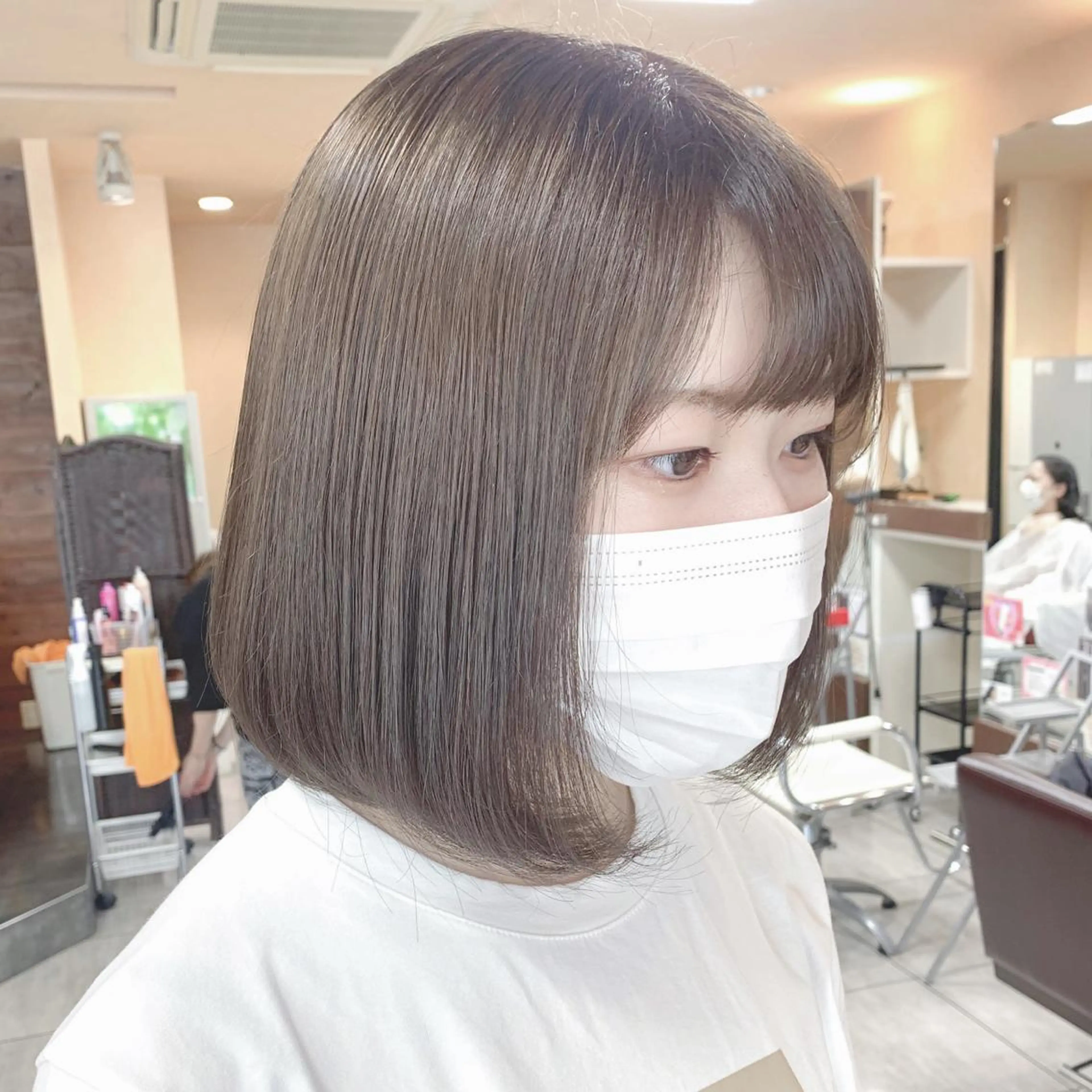 ミディアム ヘアカラー 🫧艶髪カラー🫧 森本くるみのヘアスタイル