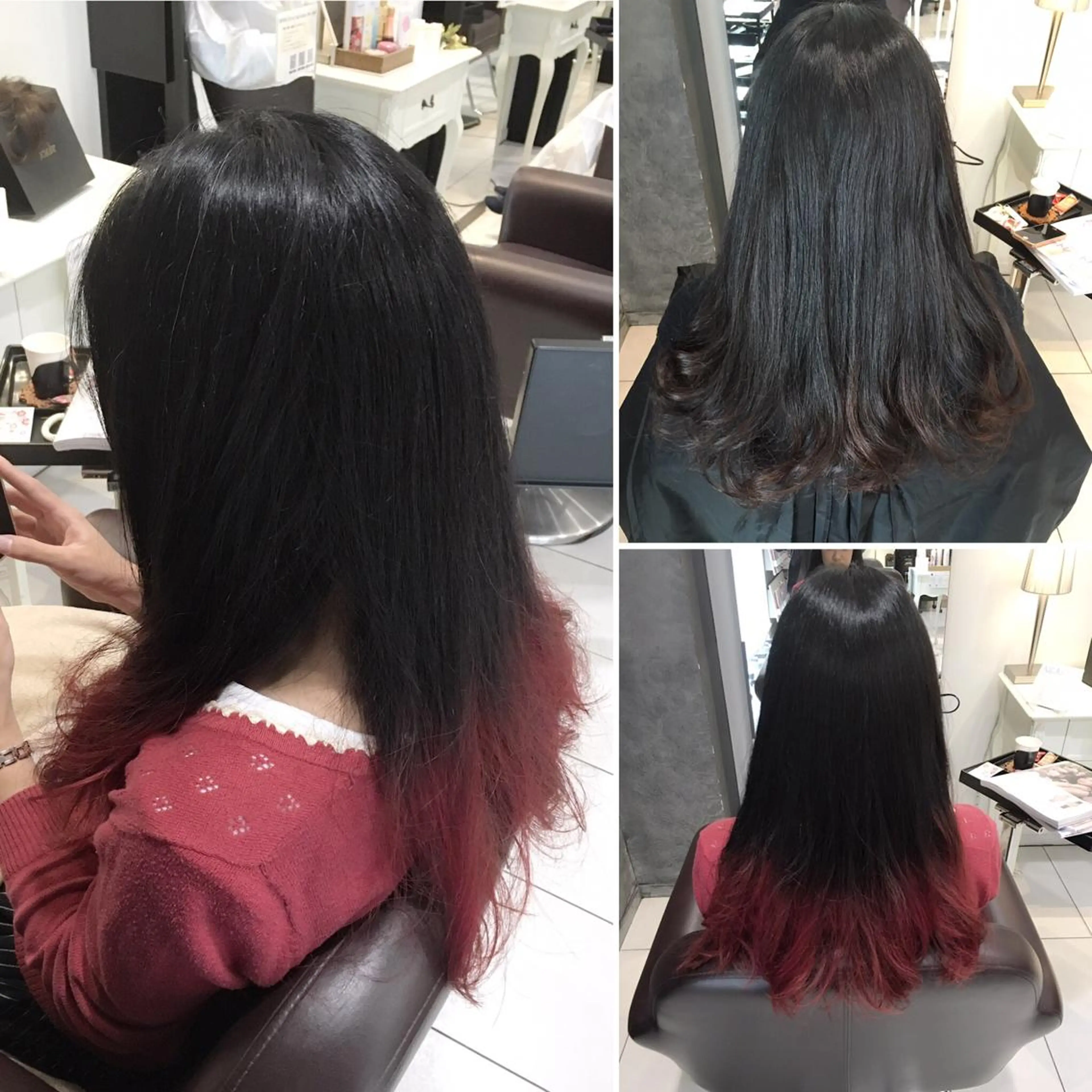 ロング カラー グラデーションカラー ピンクカラー 髪質改善/ 艶髪カラー/益田直幸のヘアスタイル