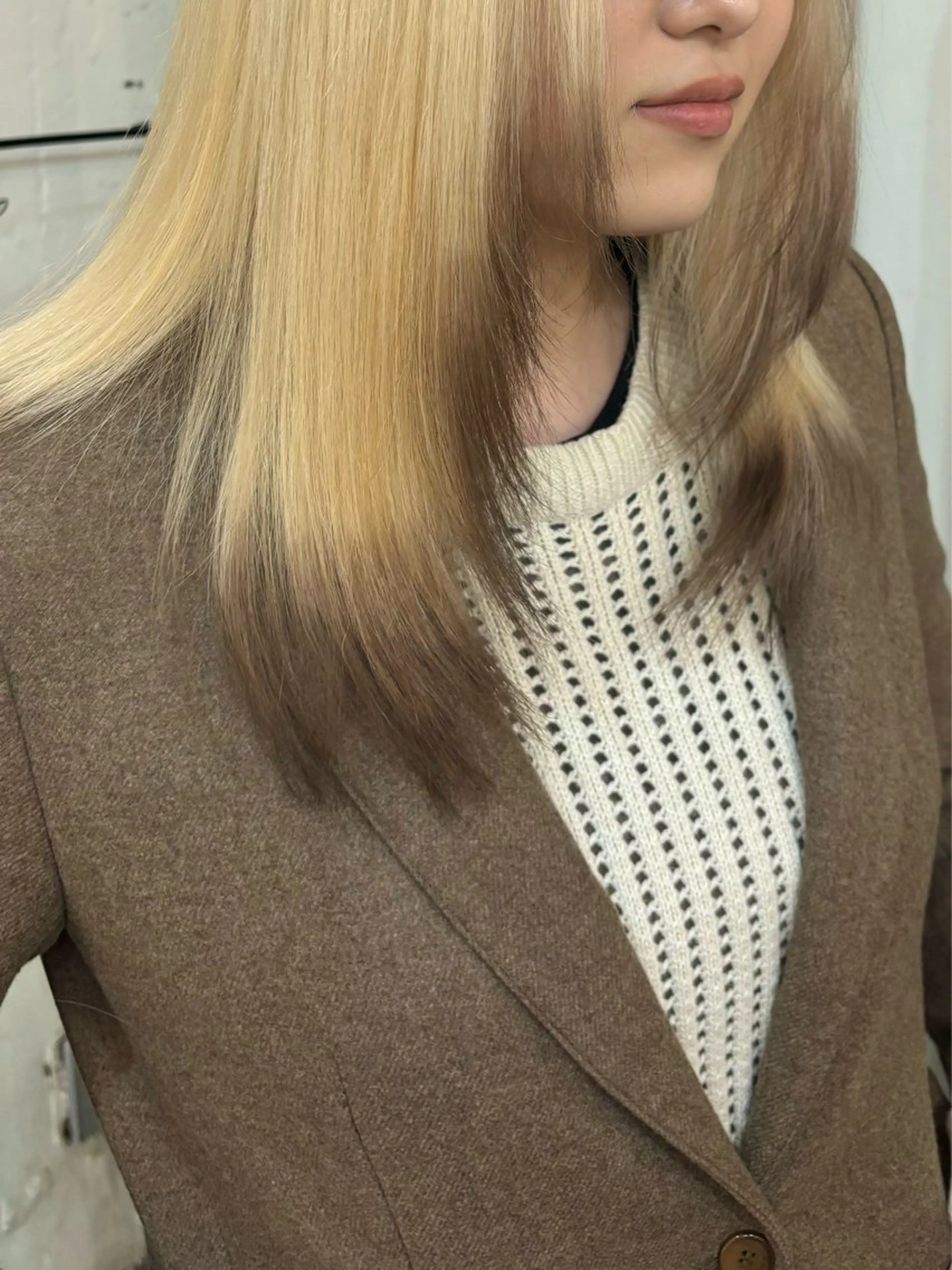 ダブルカラー(ブリーチ・デザインカラー⭕)+マルコプラントトリートメントの写真