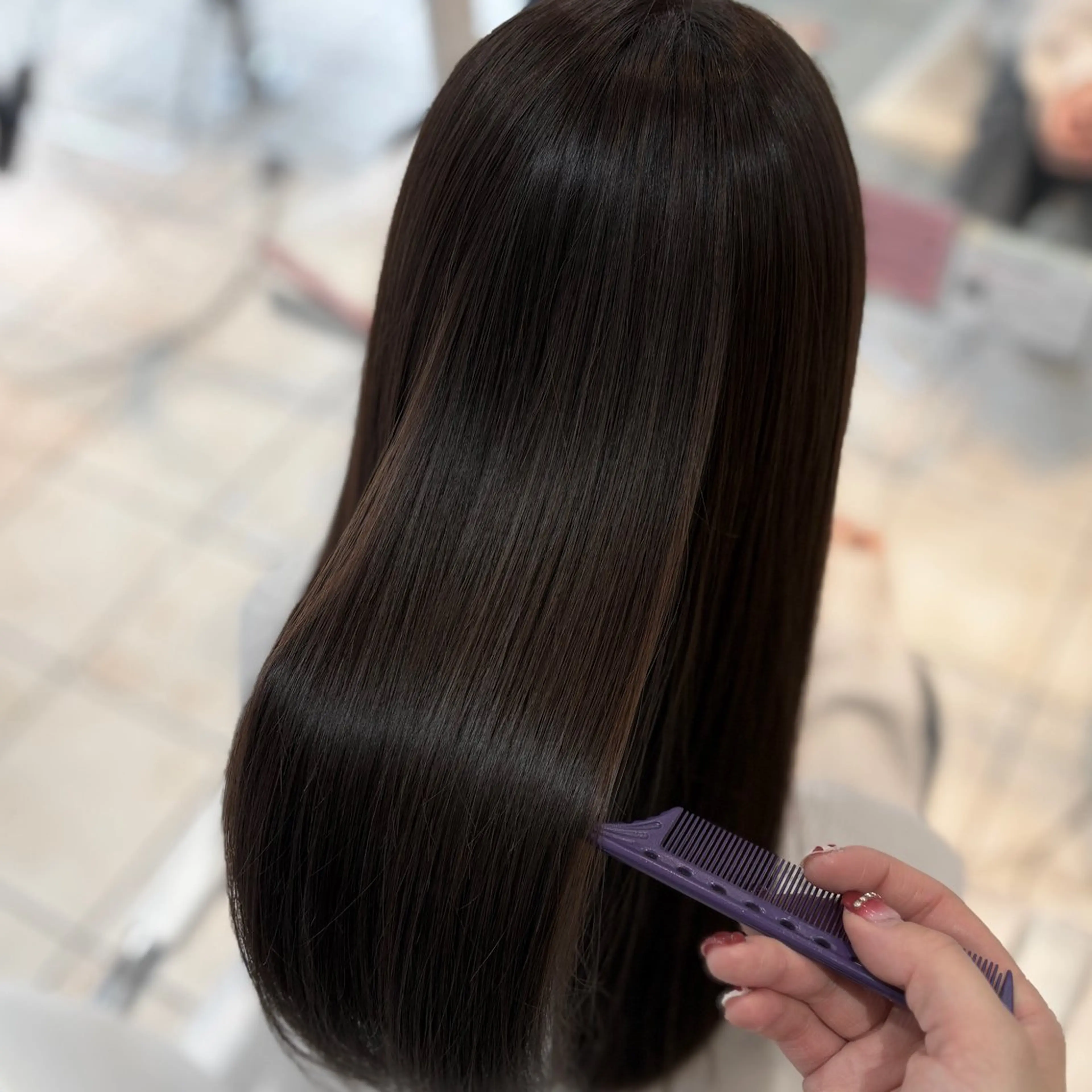 セミロング カラー ブリーチ/ヘアセット 【𝙍𝙞𝙣𝙤】のヘアスタイル