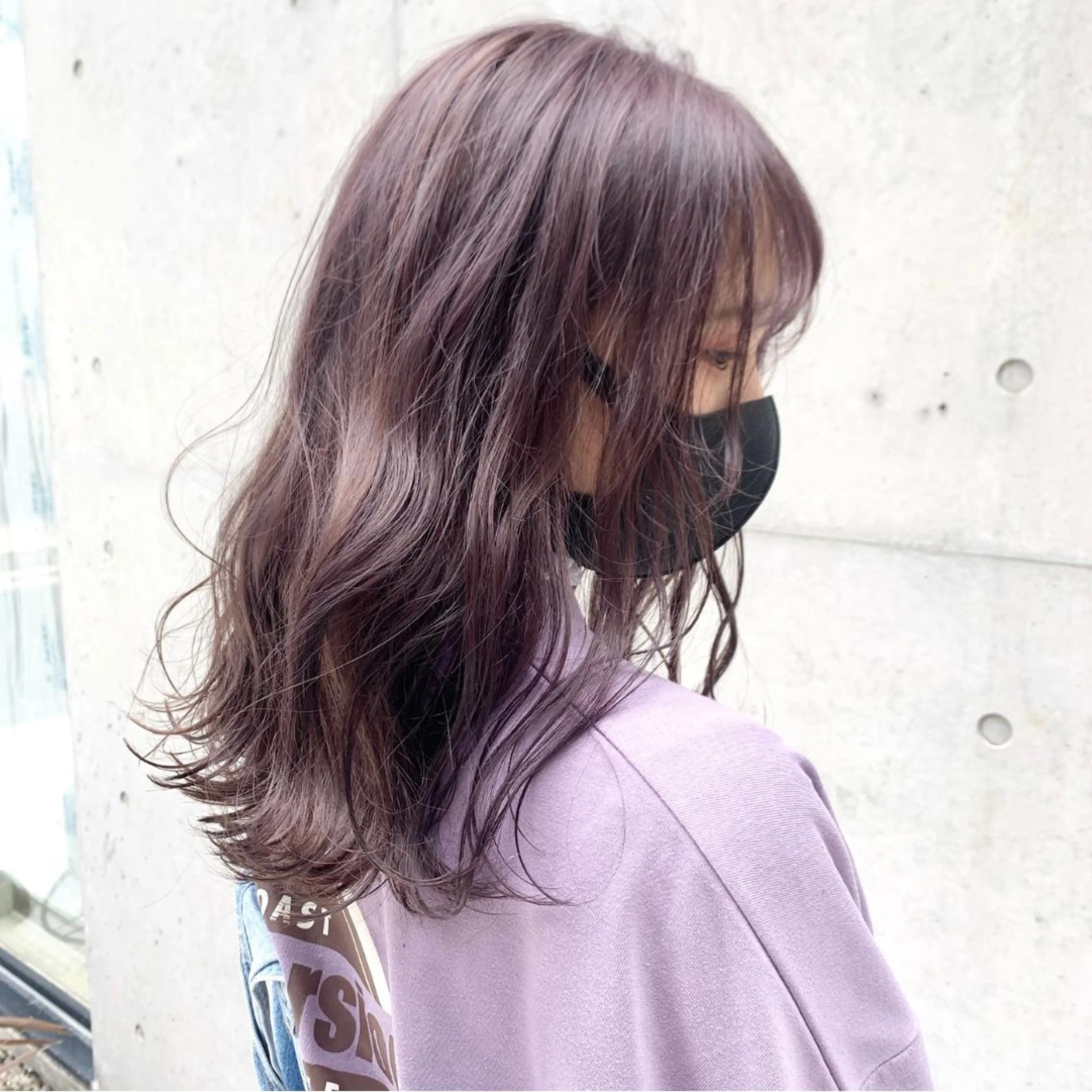 セミロング カラー ヘアアレンジ ハイトーン/美髪矯正 🍃大江拓実のヘアスタイル