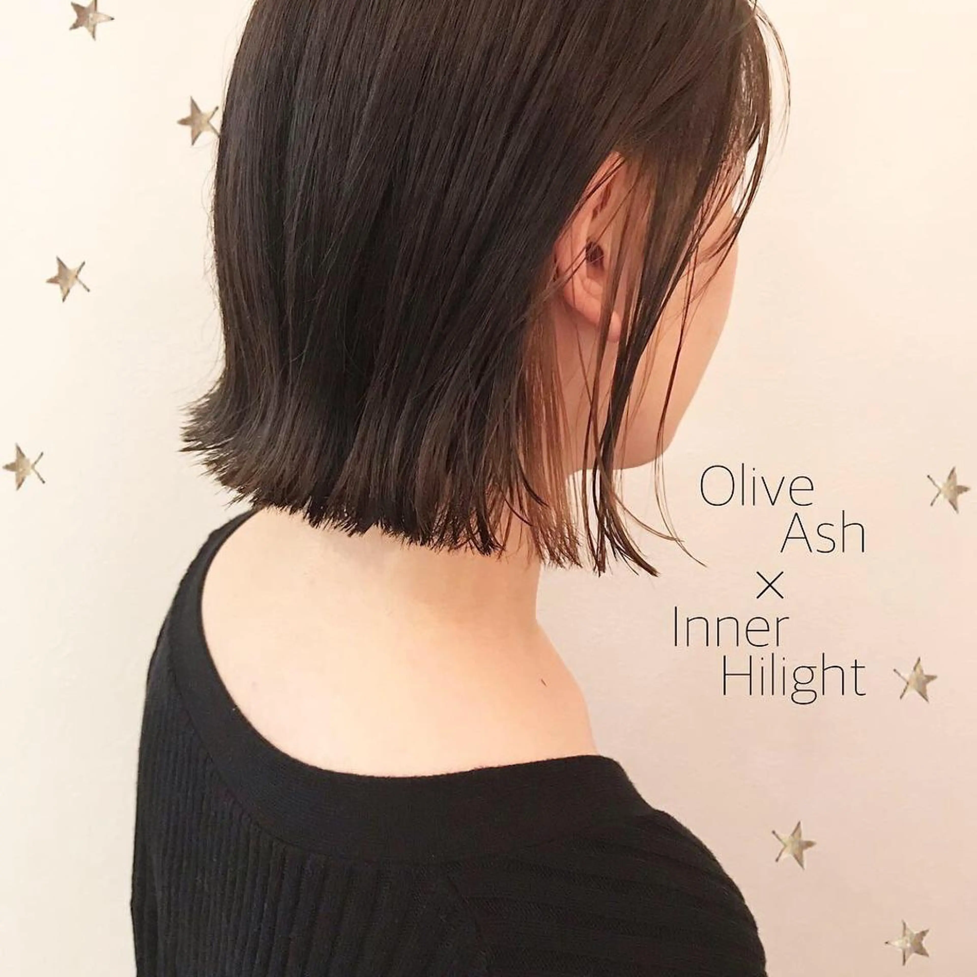 ミディアム カラー 市川 千夏のヘアスタイル