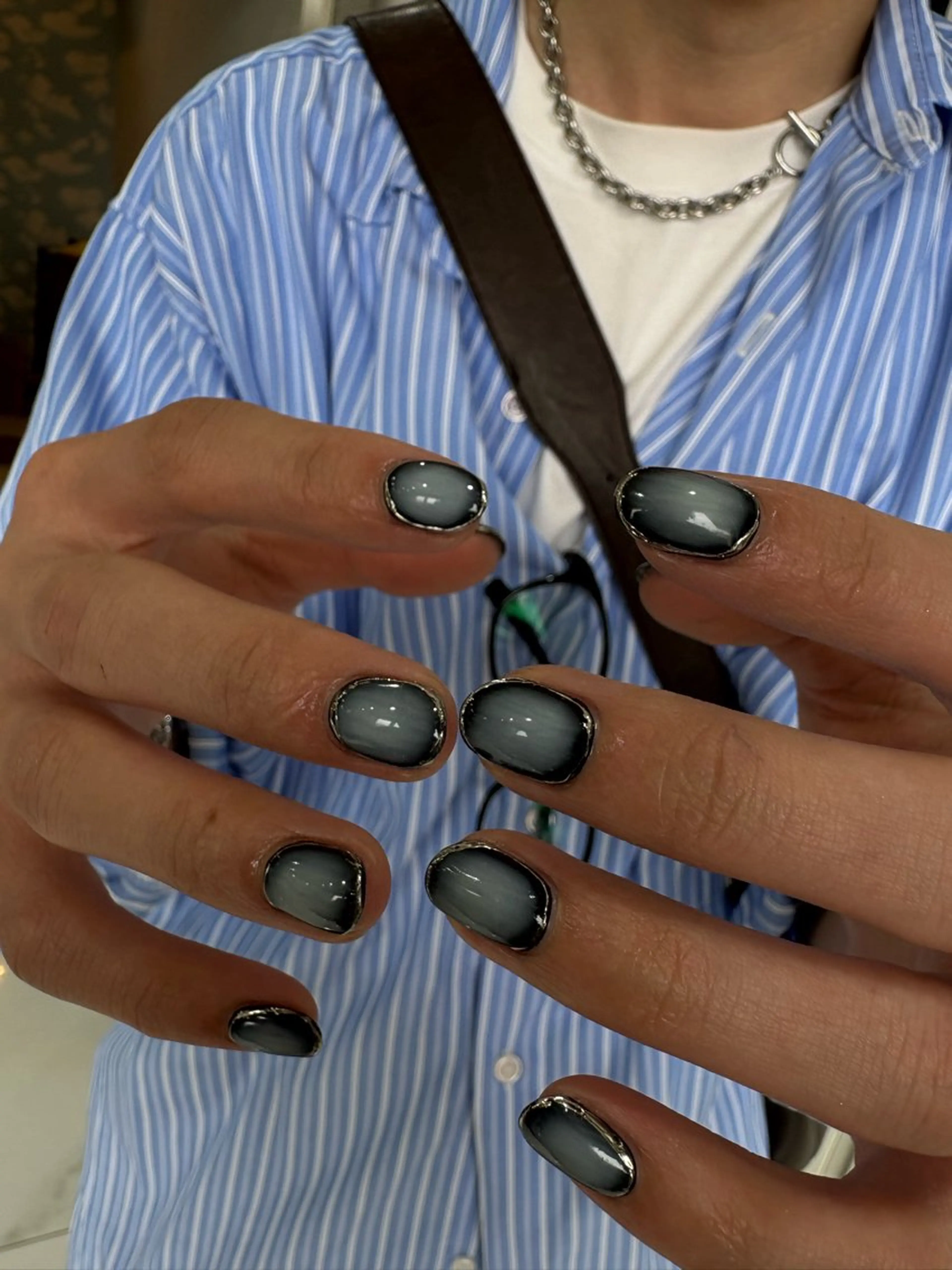 メンズ ハンドネイル GRANDEUR焼津 MEI🪼のネイルデザイン