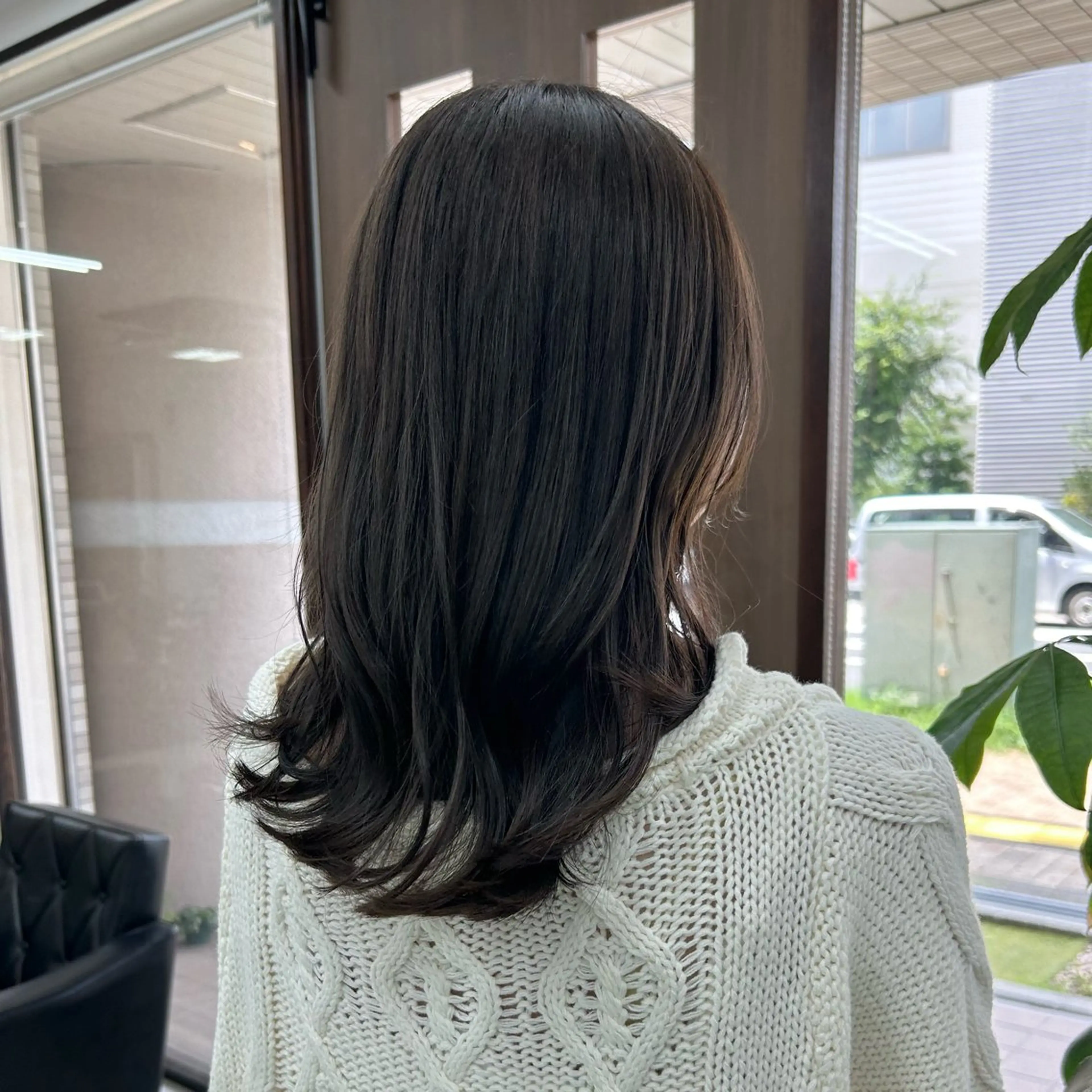 ミディアム カット ヘアカラー ダブルカラー/韓国 ヘア/さわのあかねのヘアスタイル