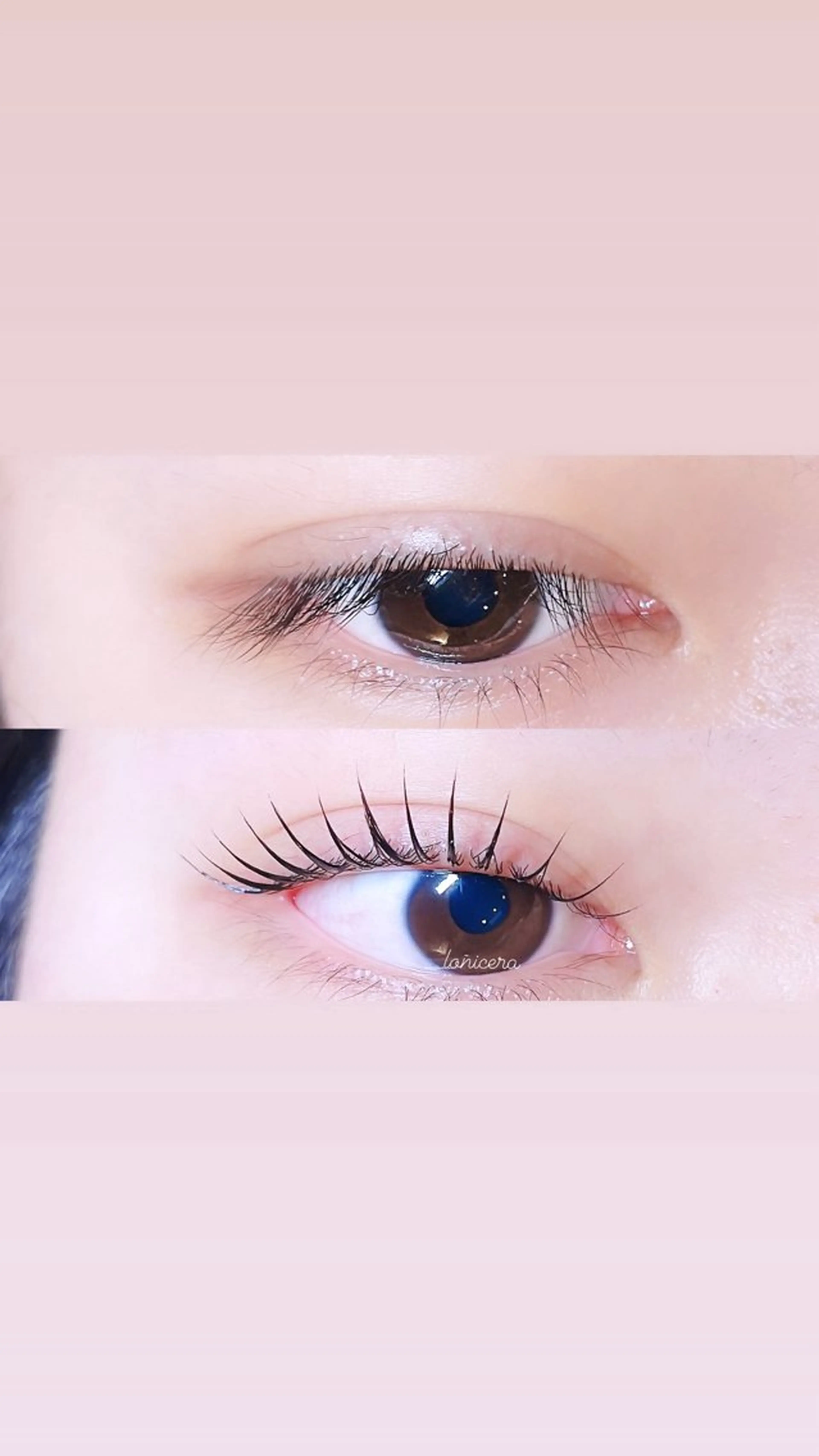 マツエク・マツパ 束感まつ毛 一重×まつ毛パーマ ロニセラ アイラッシュのマツエク・マツパデザイン