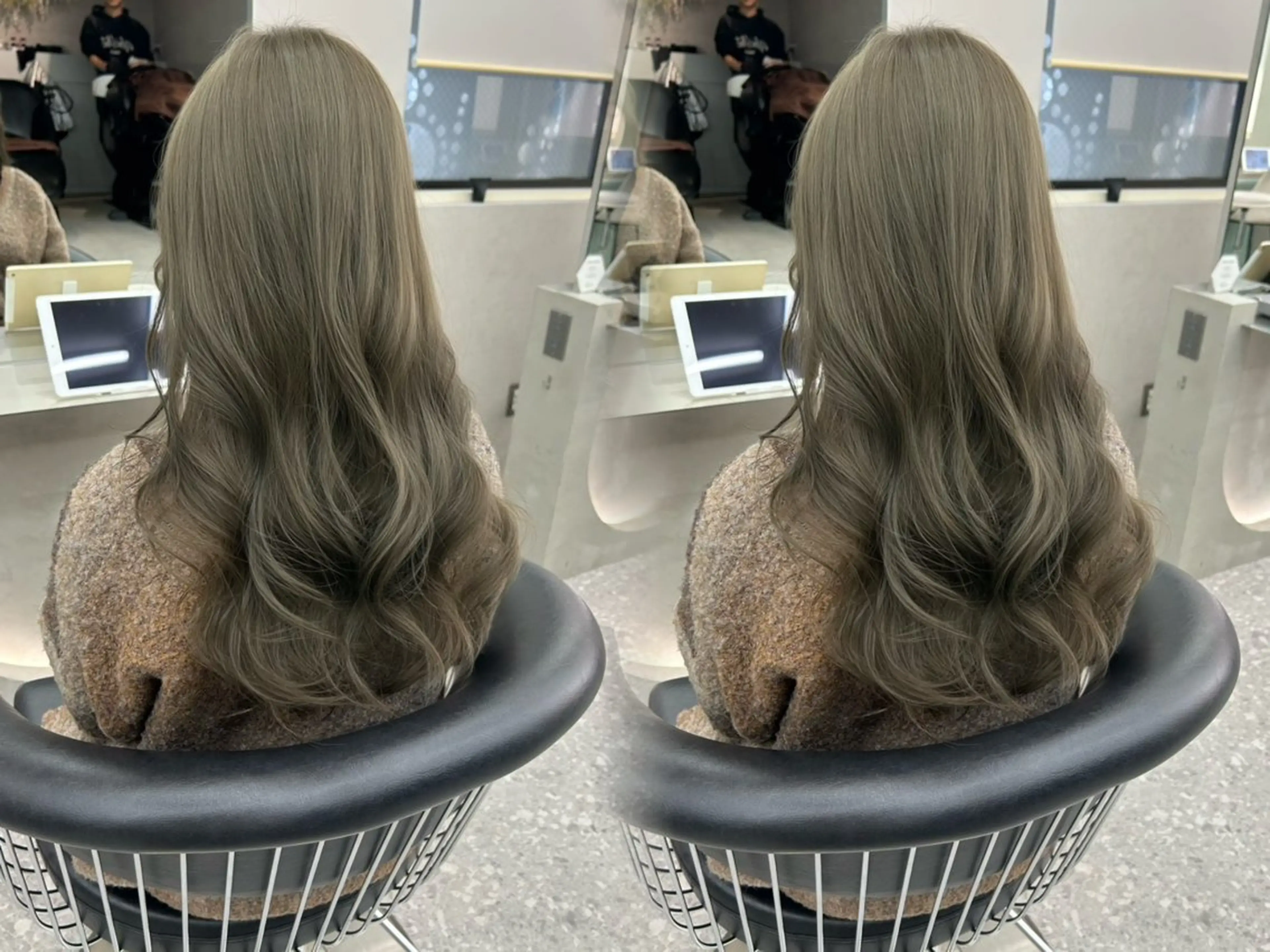 セミロング カラー 透明感カラー カット ヘアカラー トリートメント 村上 大武のヘアスタイル