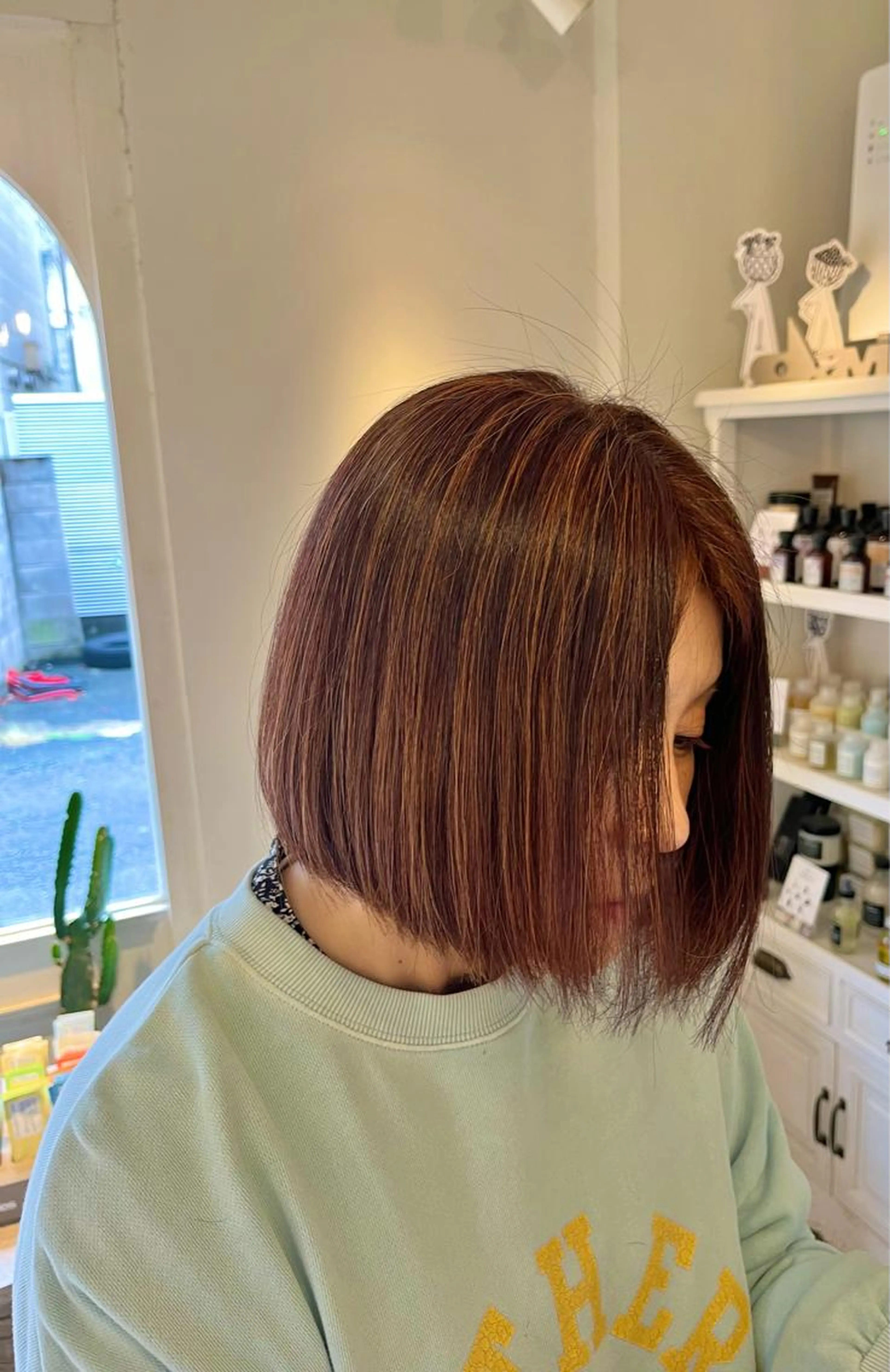 アレルギー対応カラー⚘カット+ノンジアミンフルカラー+TRの写真