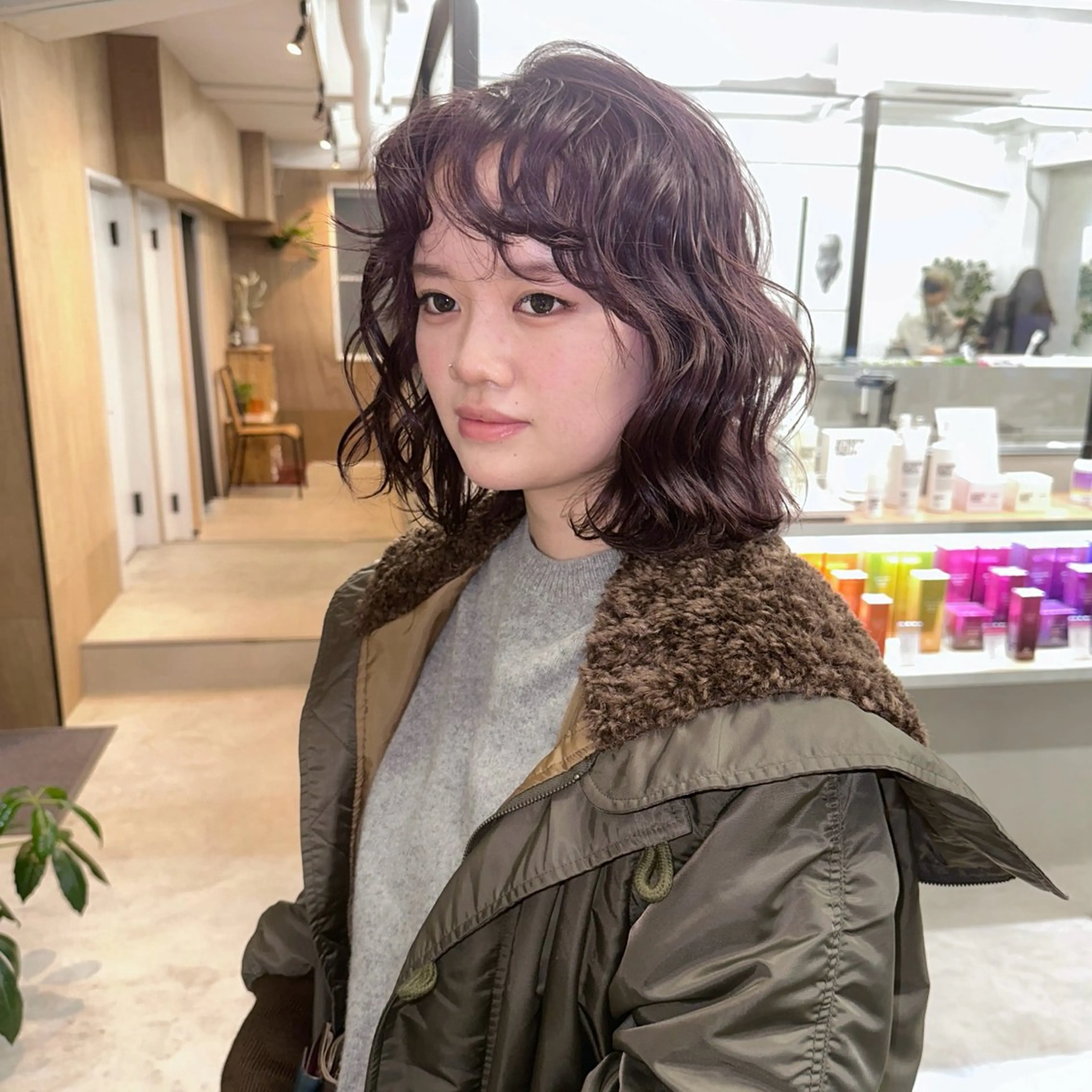 ミディアム ヘアアレンジ カット ヘアカラー トリートメント NORI ☆のヘアスタイル