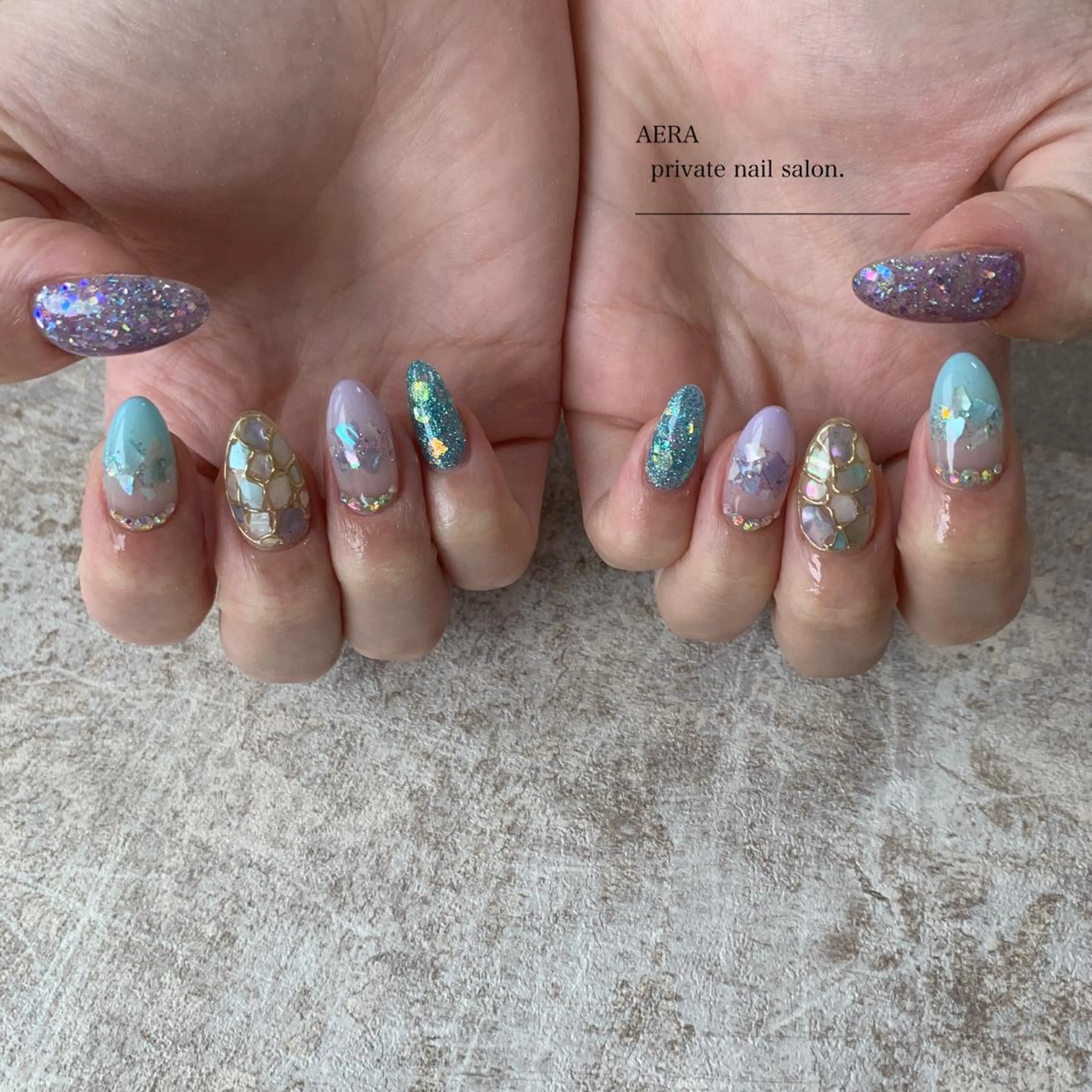 ネイル AERA nail shino🐱⸝꙳のネイルデザイン