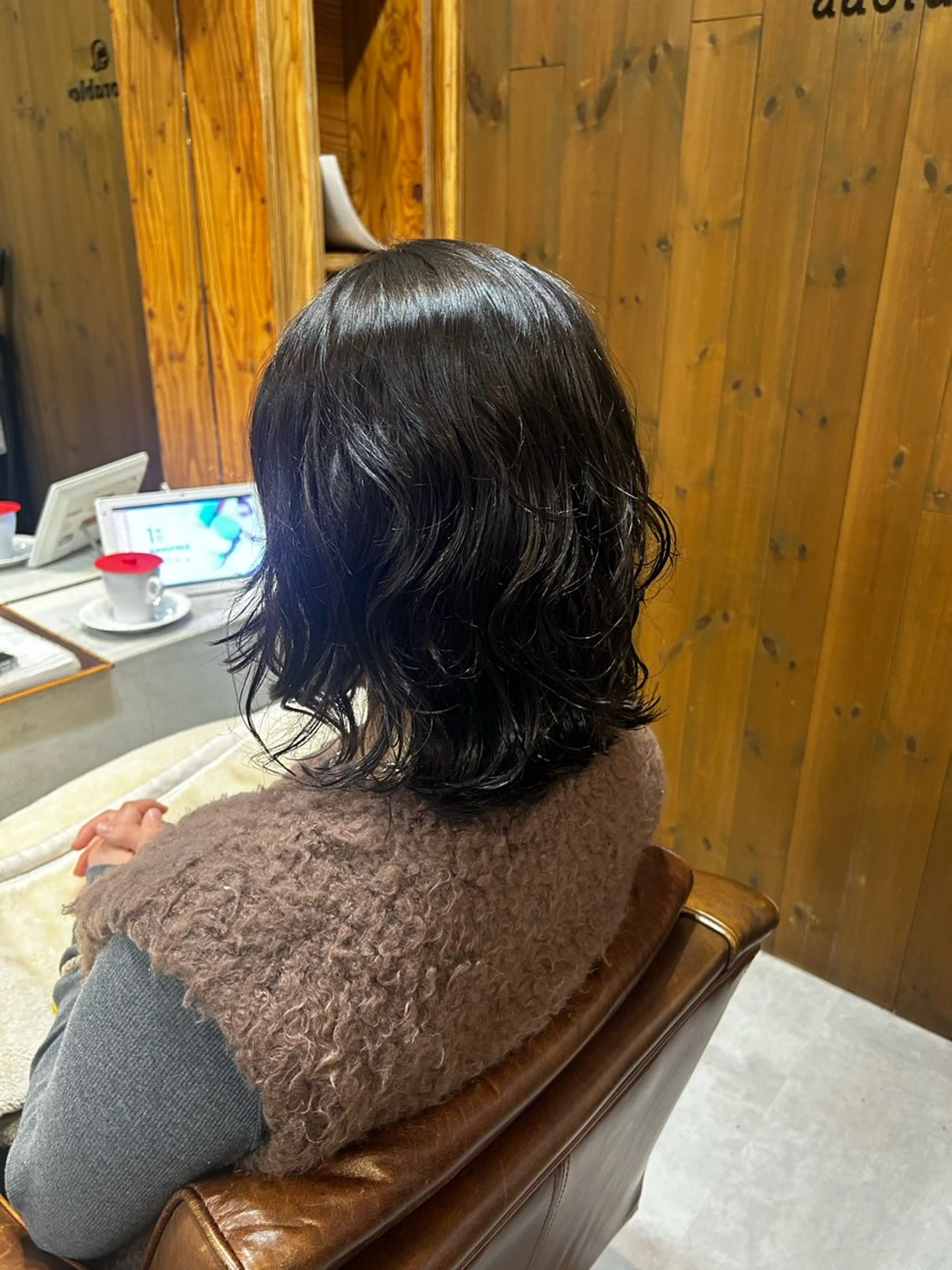 ミディアム パーマ adorable駅南店所属・adorable 樋口円のヘアスタイル