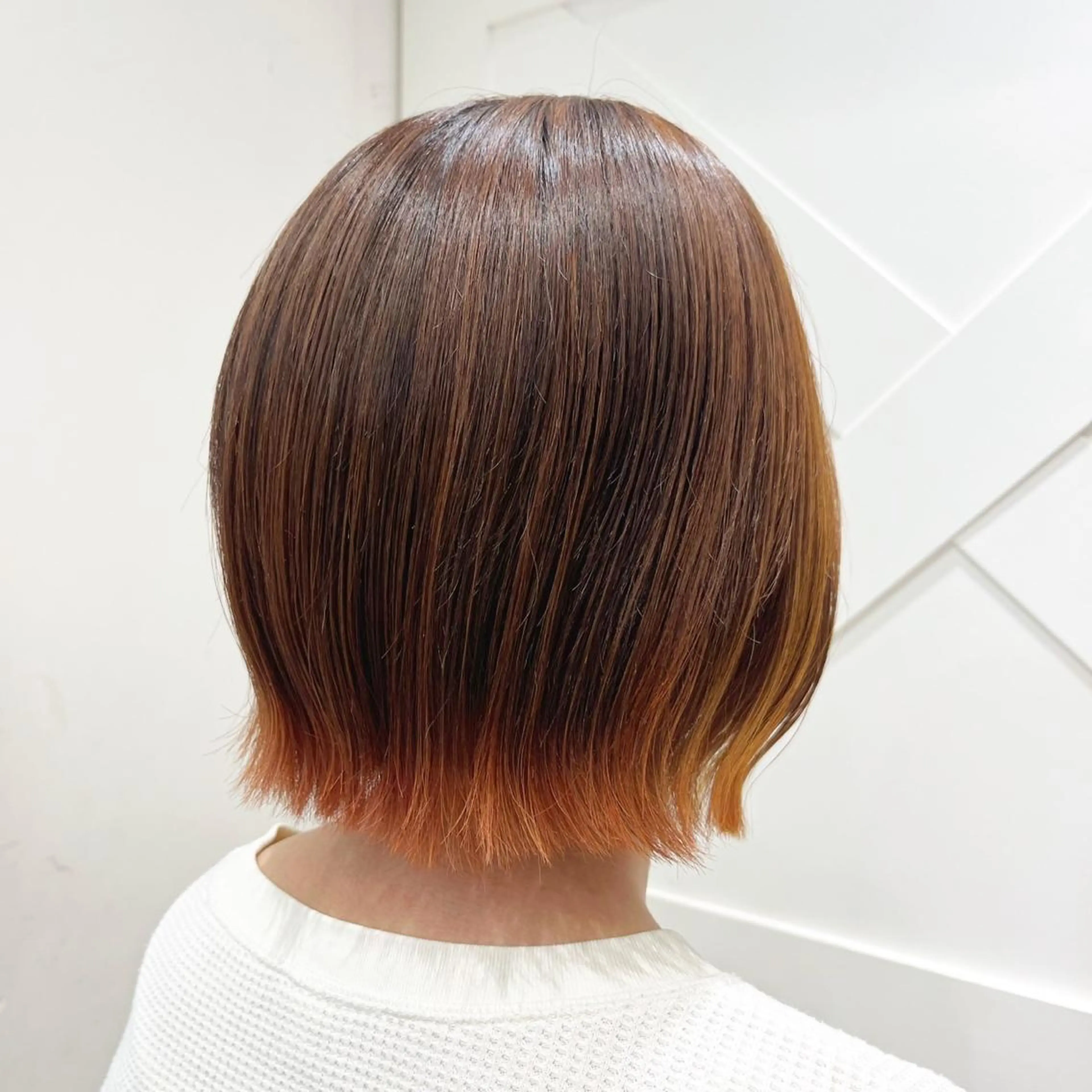 ショート カラー 韓国レイヤー 暖色カラー/さくらのヘアスタイル