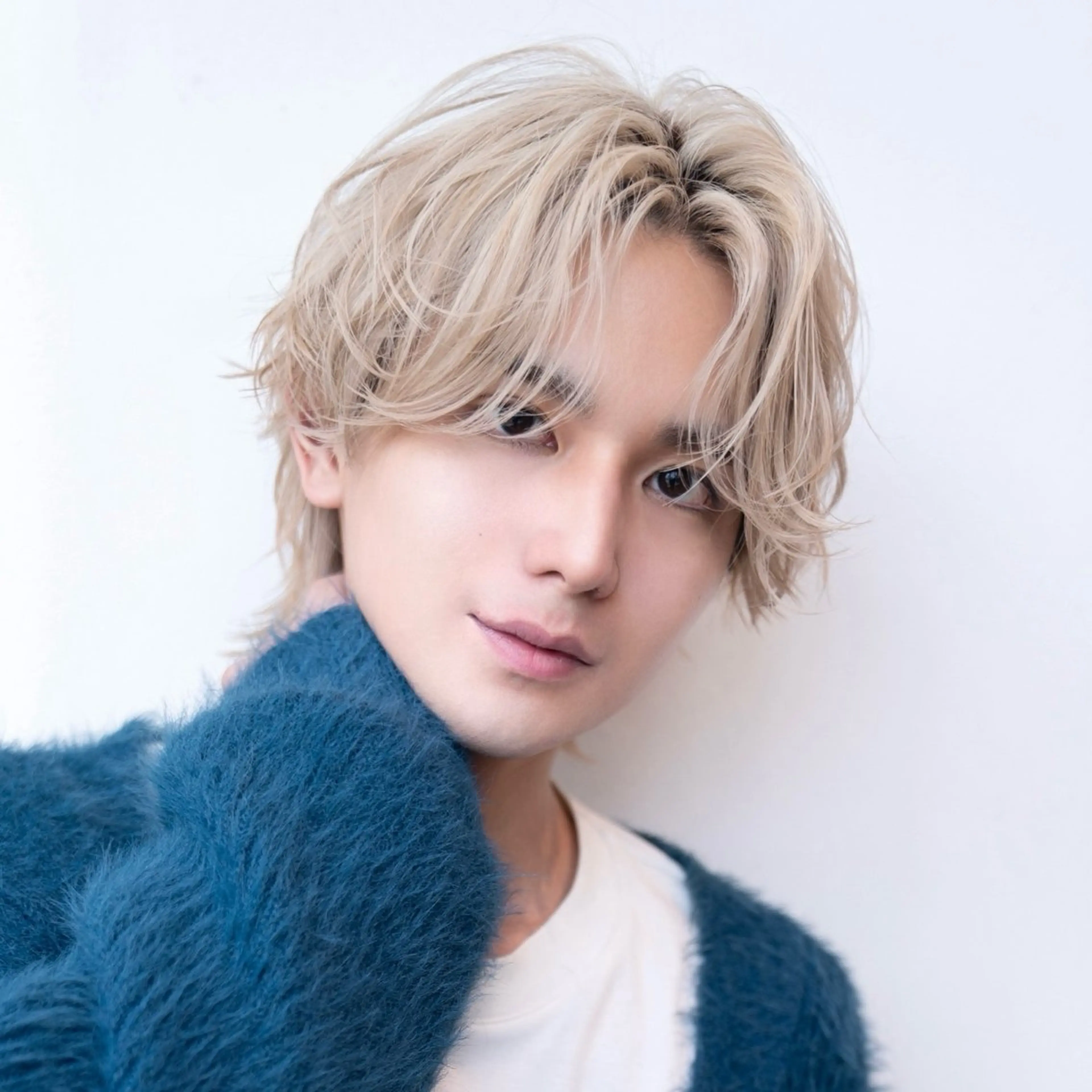 ミディアム カラー ブリーチ ウルフカット ヘアカラー ブリーチカラー/渋谷 /髪質改善/shinのヘアスタイル