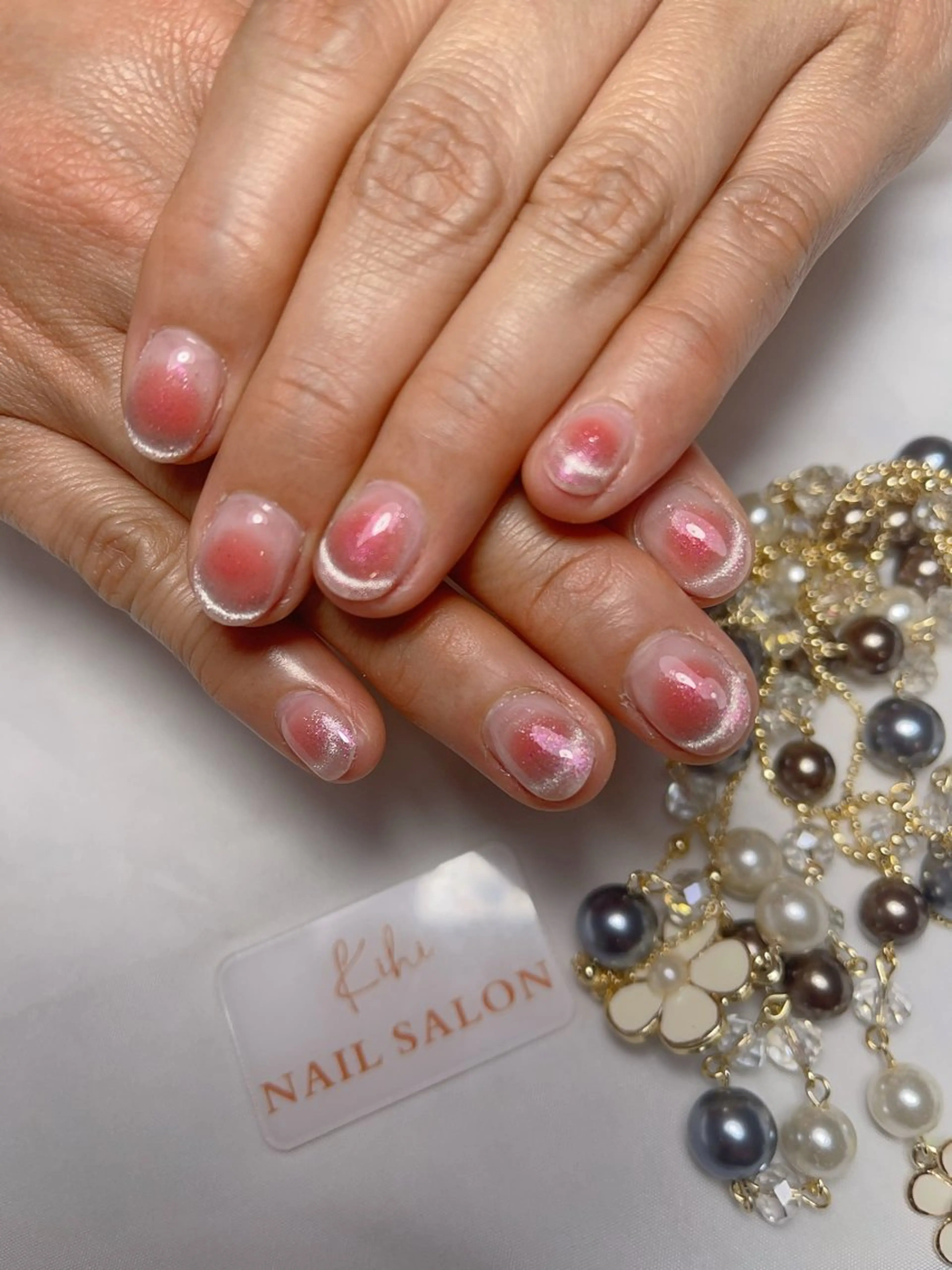 ネイル アートネイル フレンチネイル ジェルネイル グラデーション 韓国ネイル ハンドネイル 💕鈴木ユリ パラジェル/オフ無料のネイルデザイン