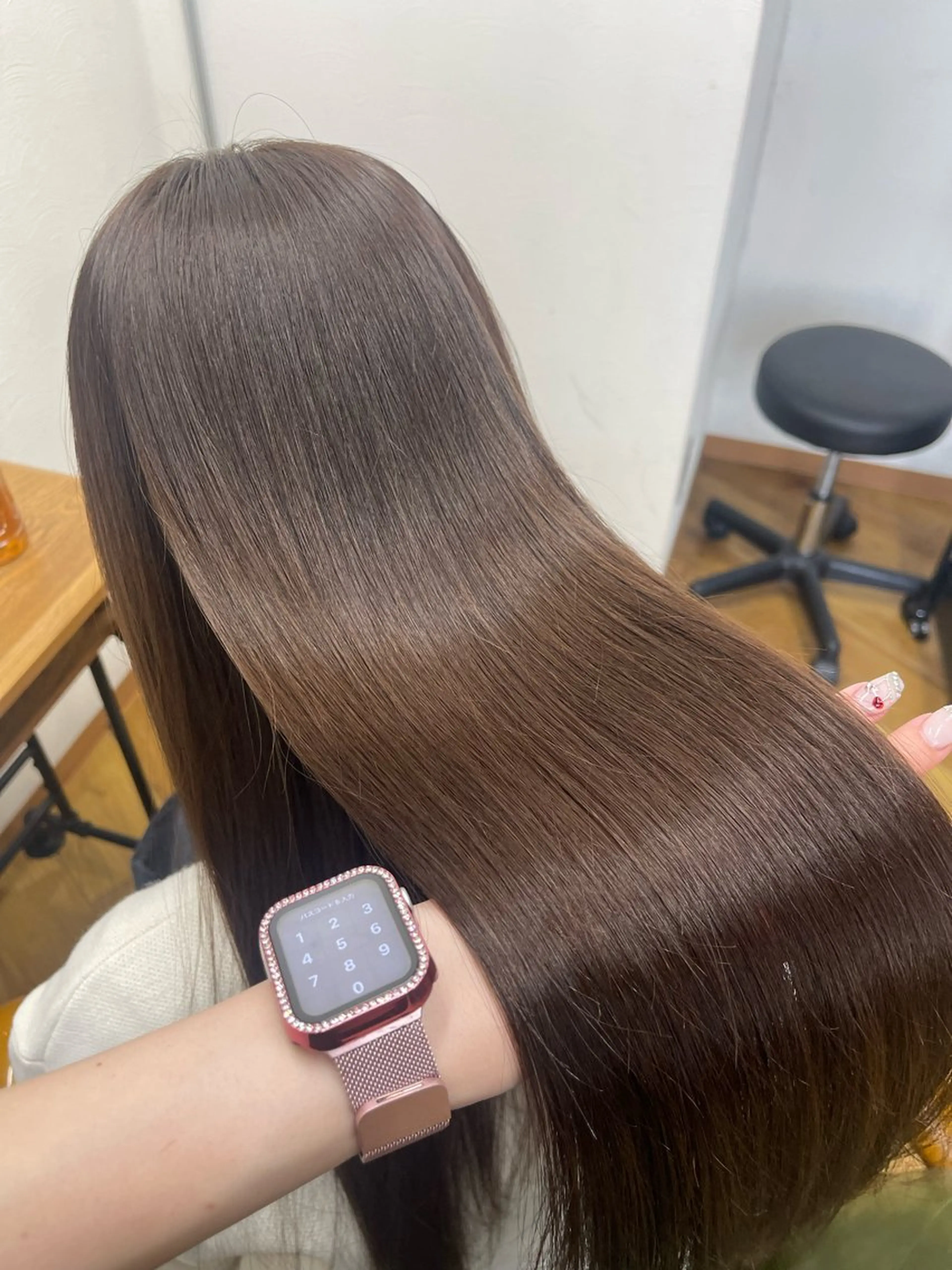 ロング カラー ヘアカラー トリートメント 🪽はづき🫧 簡単垢抜けカラー🪽のヘアスタイル