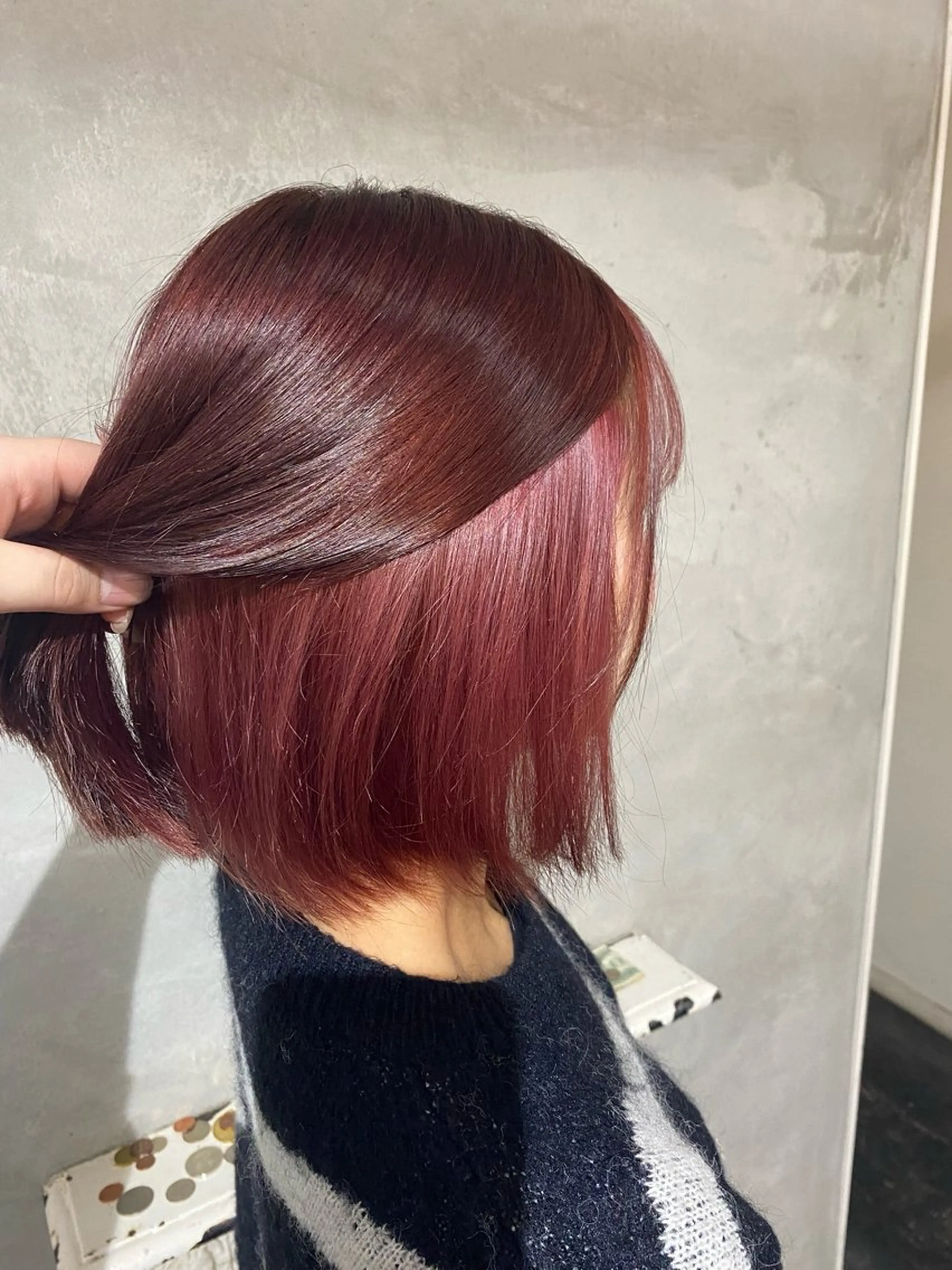 カラー ピンクカラー ヘアカラー SET-UP りこ🧸のヘアスタイル