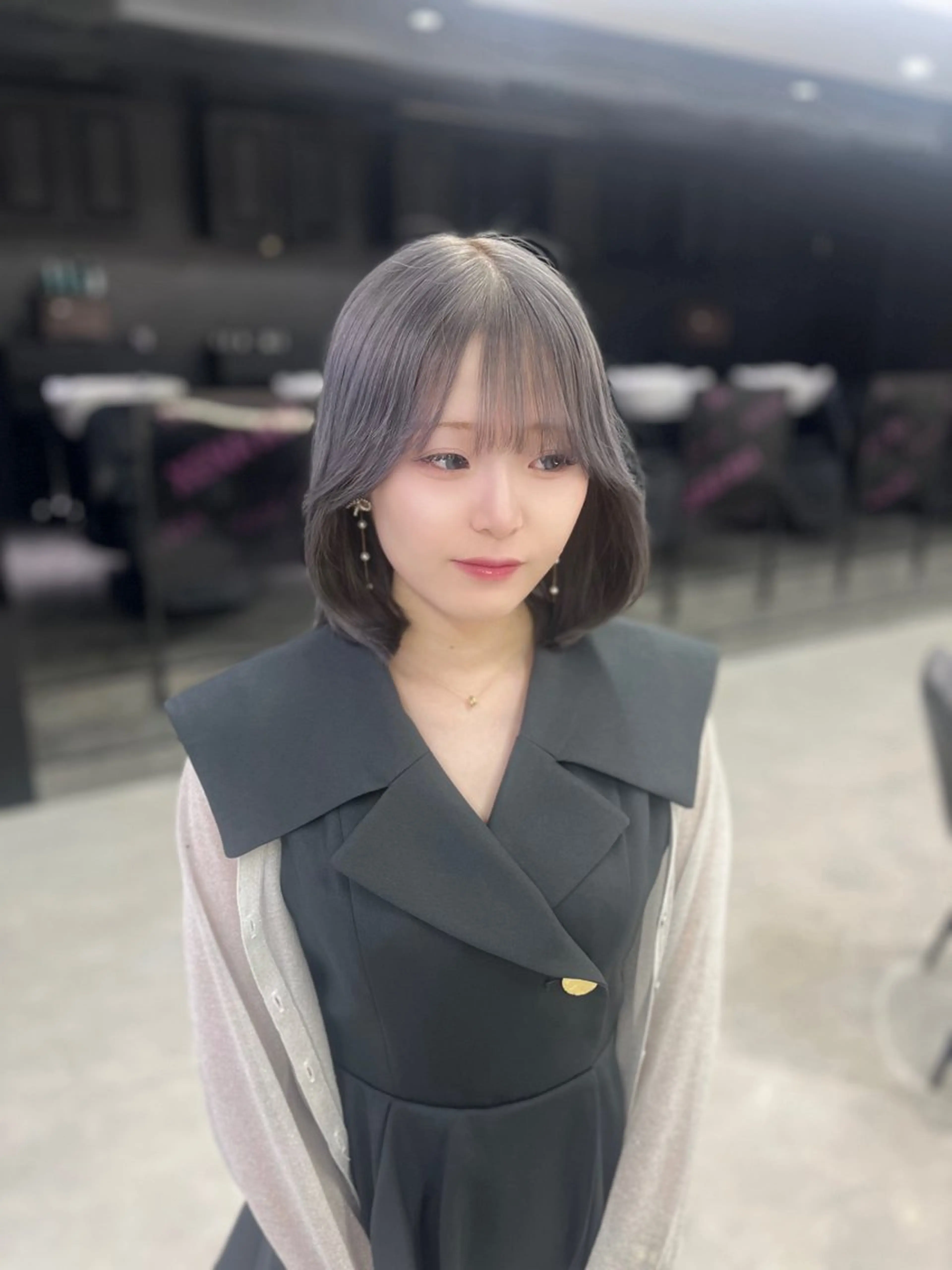 カット+根元ブリーチリタッチ+カラーの写真