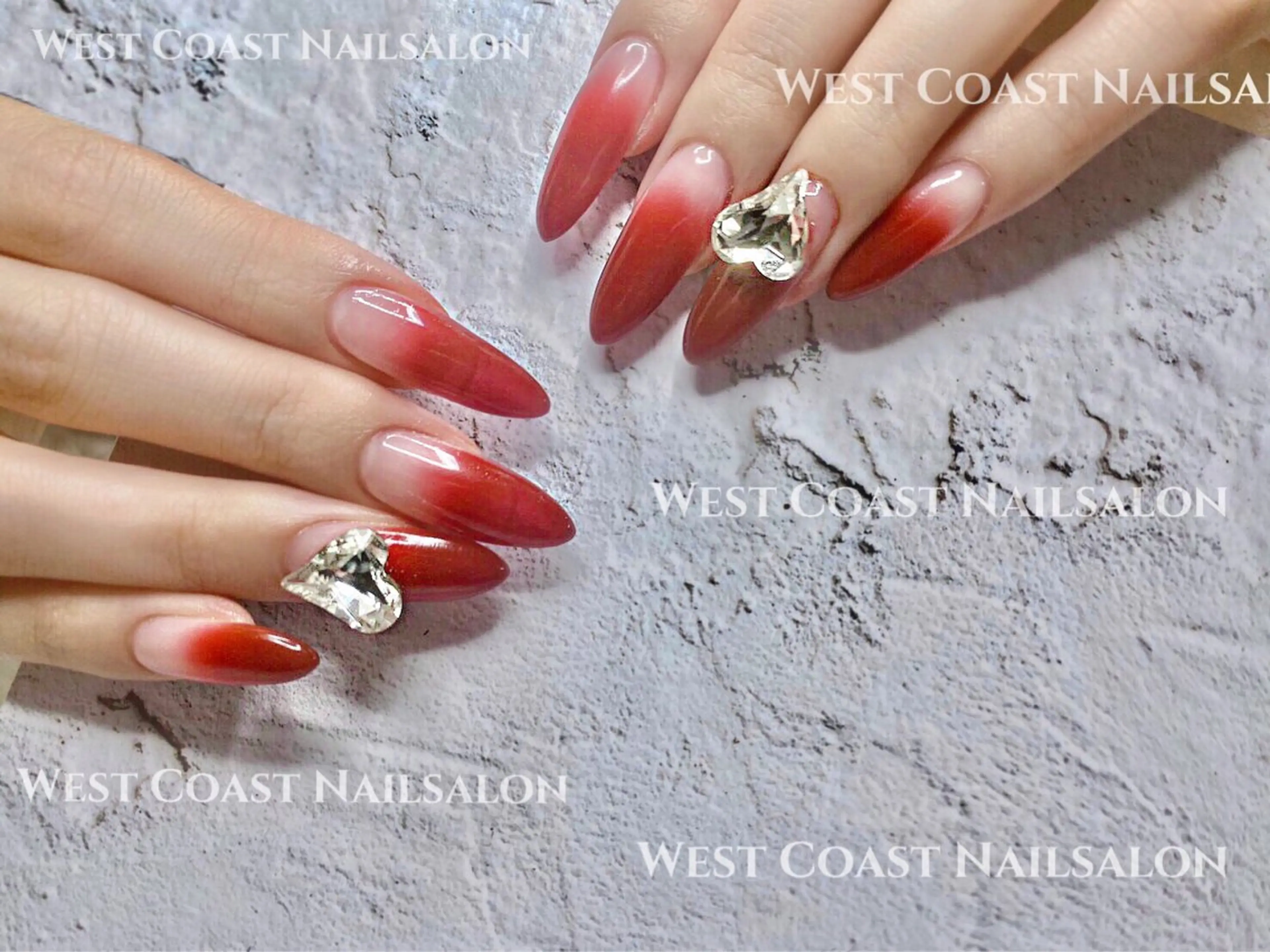 ネイル ハンドネイル リボン、ガーリー パーツ放題専門店のネイルデザイン