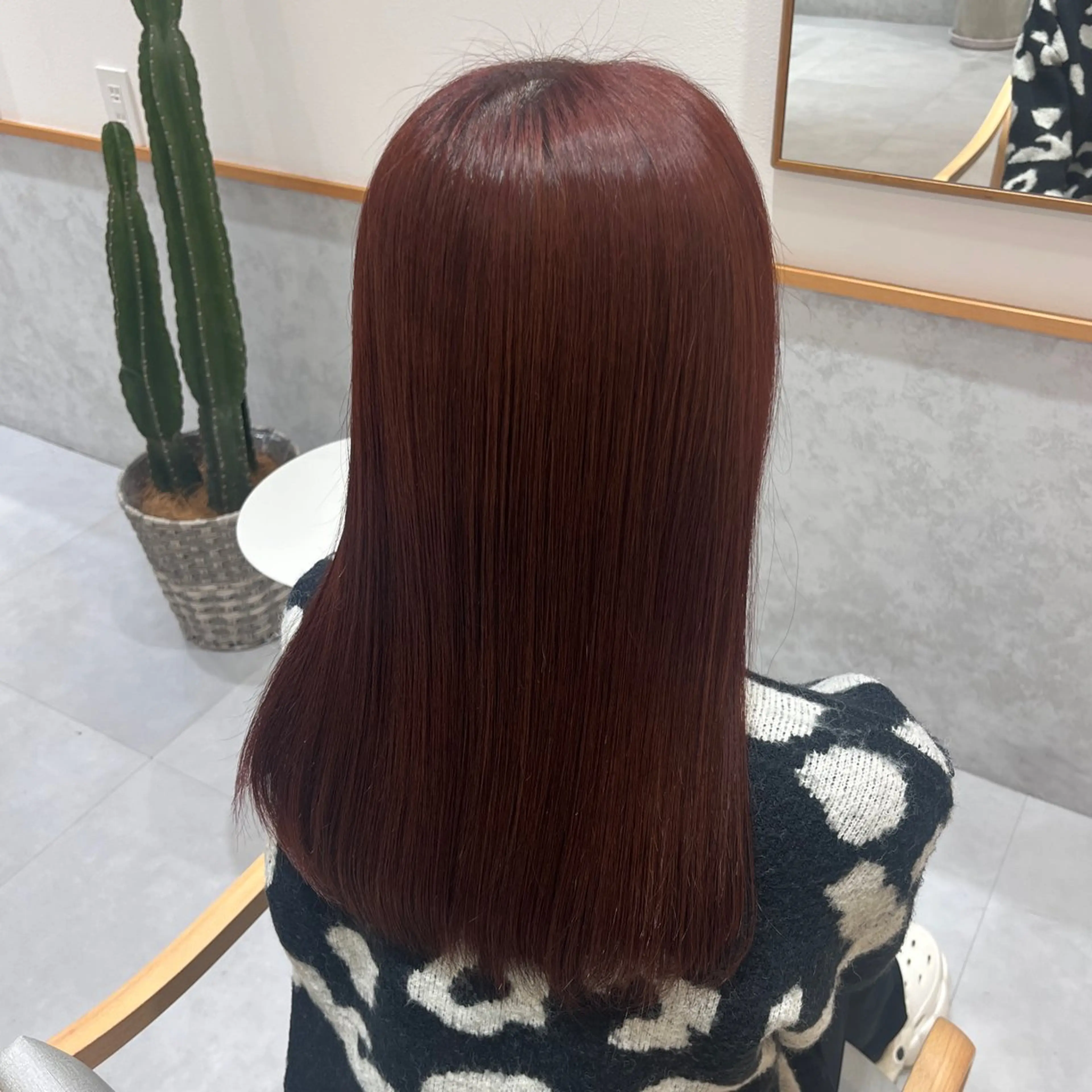 ロング カラー ボルドーカラー ヘアカラー manaka 🪽のヘアスタイル