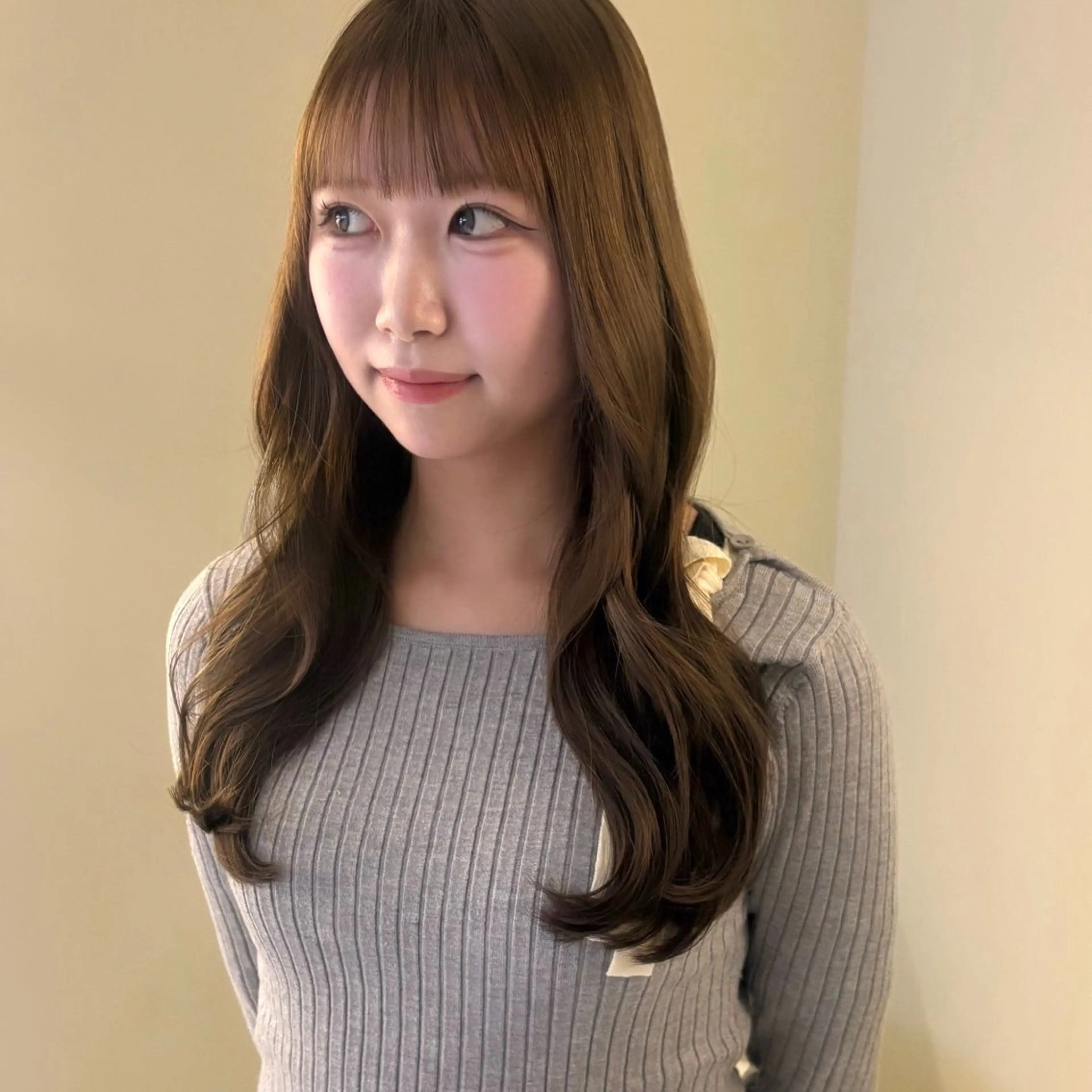 【4月限定!💕⟡.】整えカット+透明感カラー +髪質改善カシミア2 𝘀𝘁𝗲𝗽トリートメントの写真