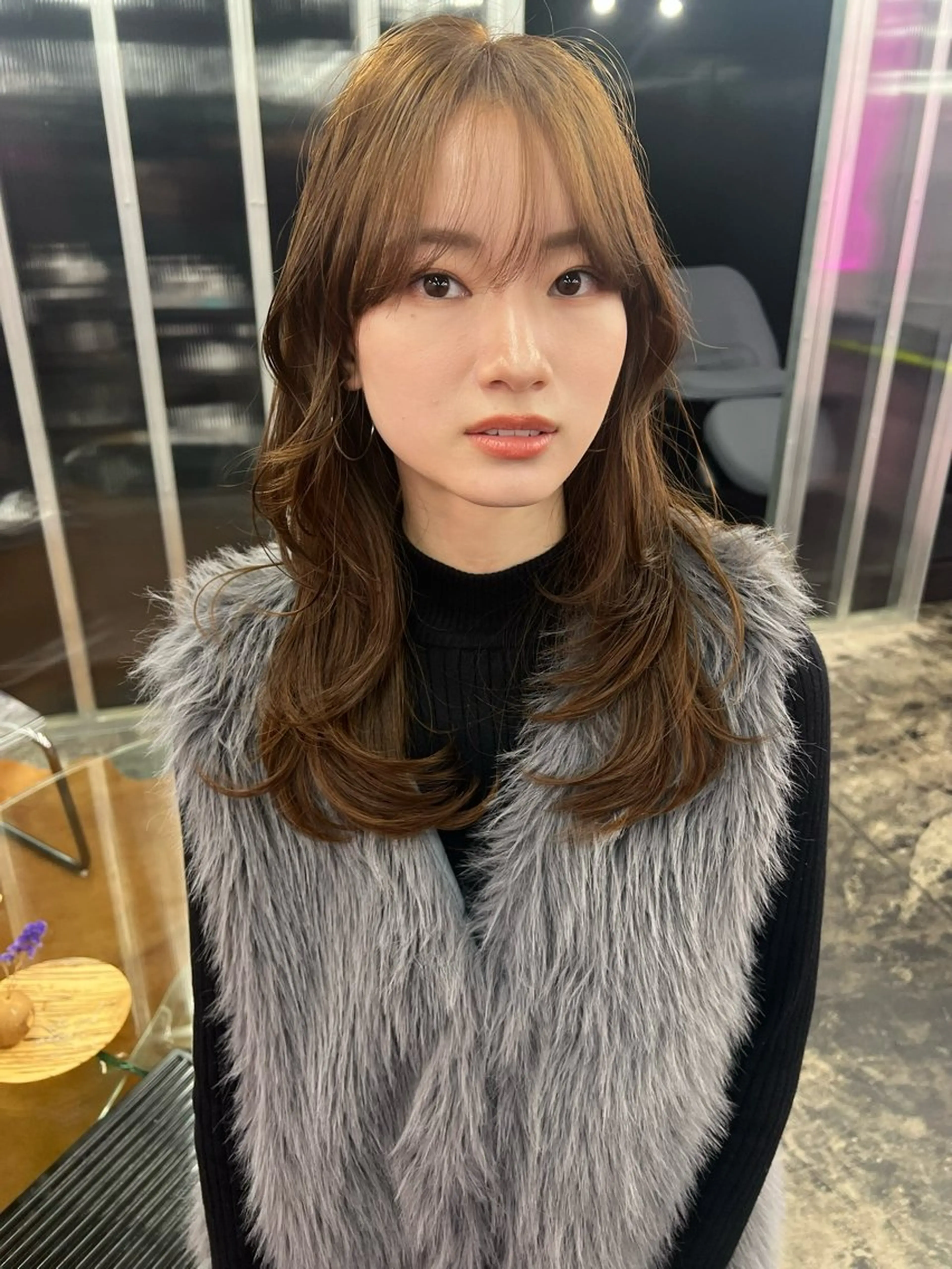 セミロング カラー haruka /透明感カラーのヘアスタイル