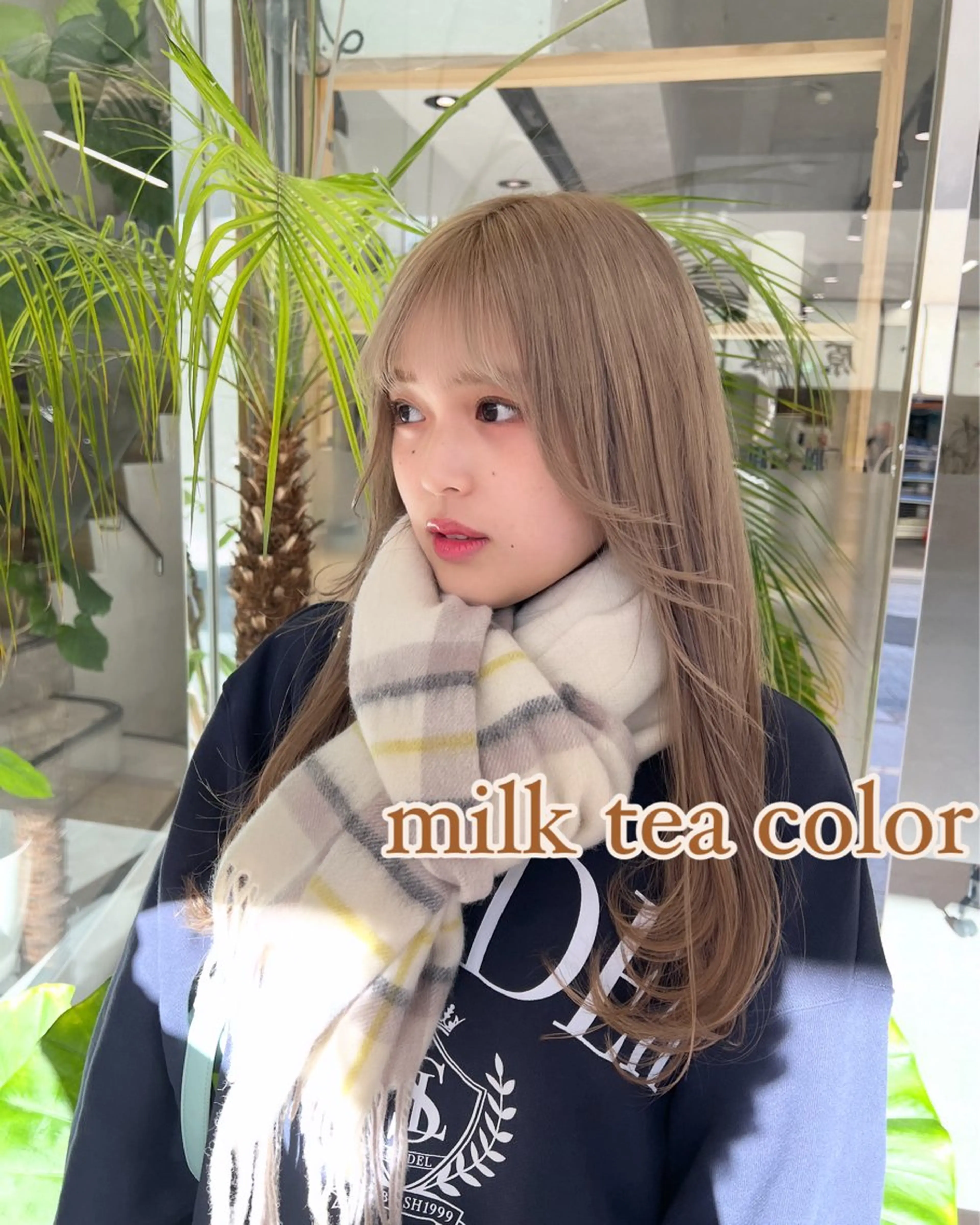 セミロング カラー ヘアカラー トリートメント 🍀お悩み改善憧れの 美髪　小林風雅のヘアスタイル