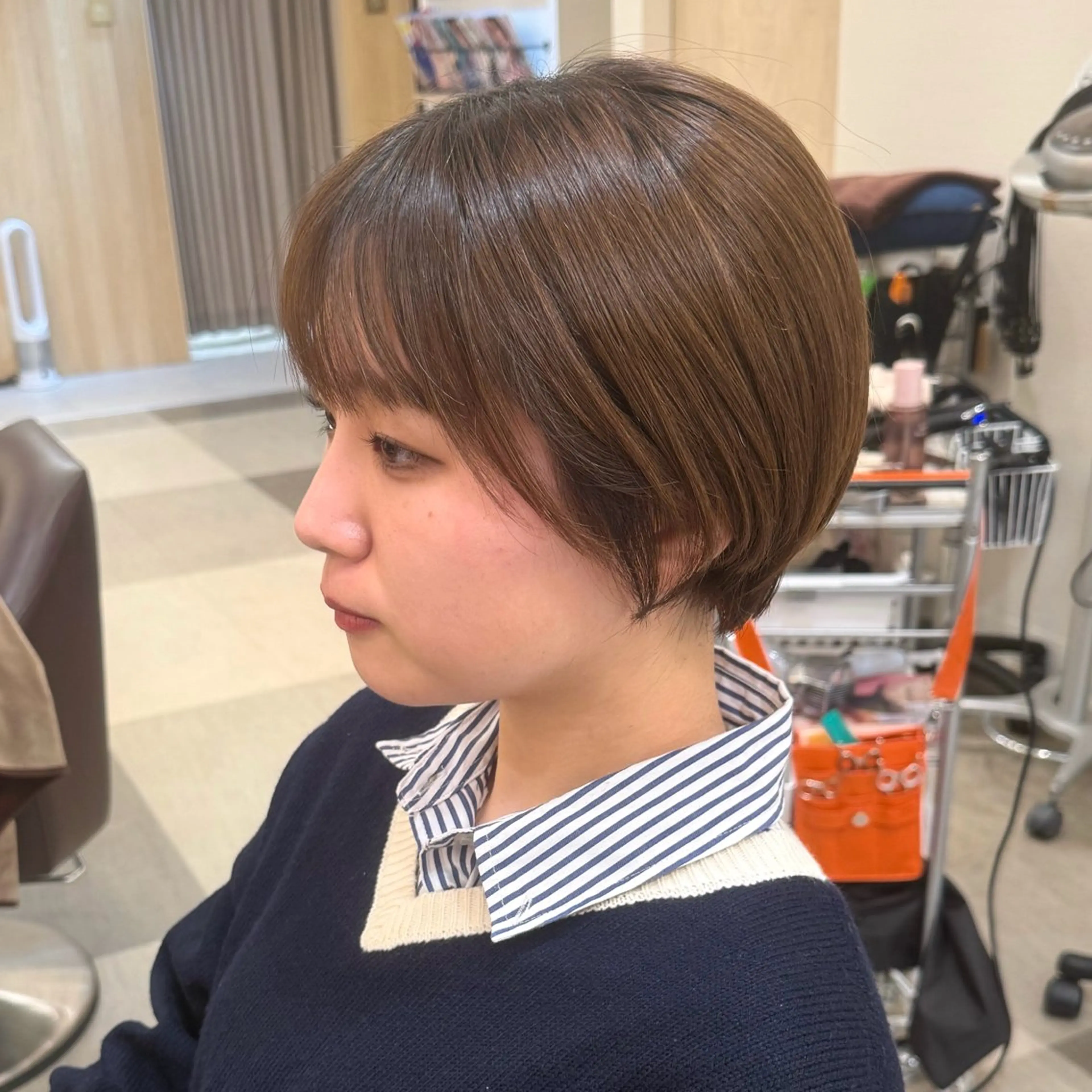 ショート 【ショート/ボブ 丸みショート】深萱のヘアスタイル