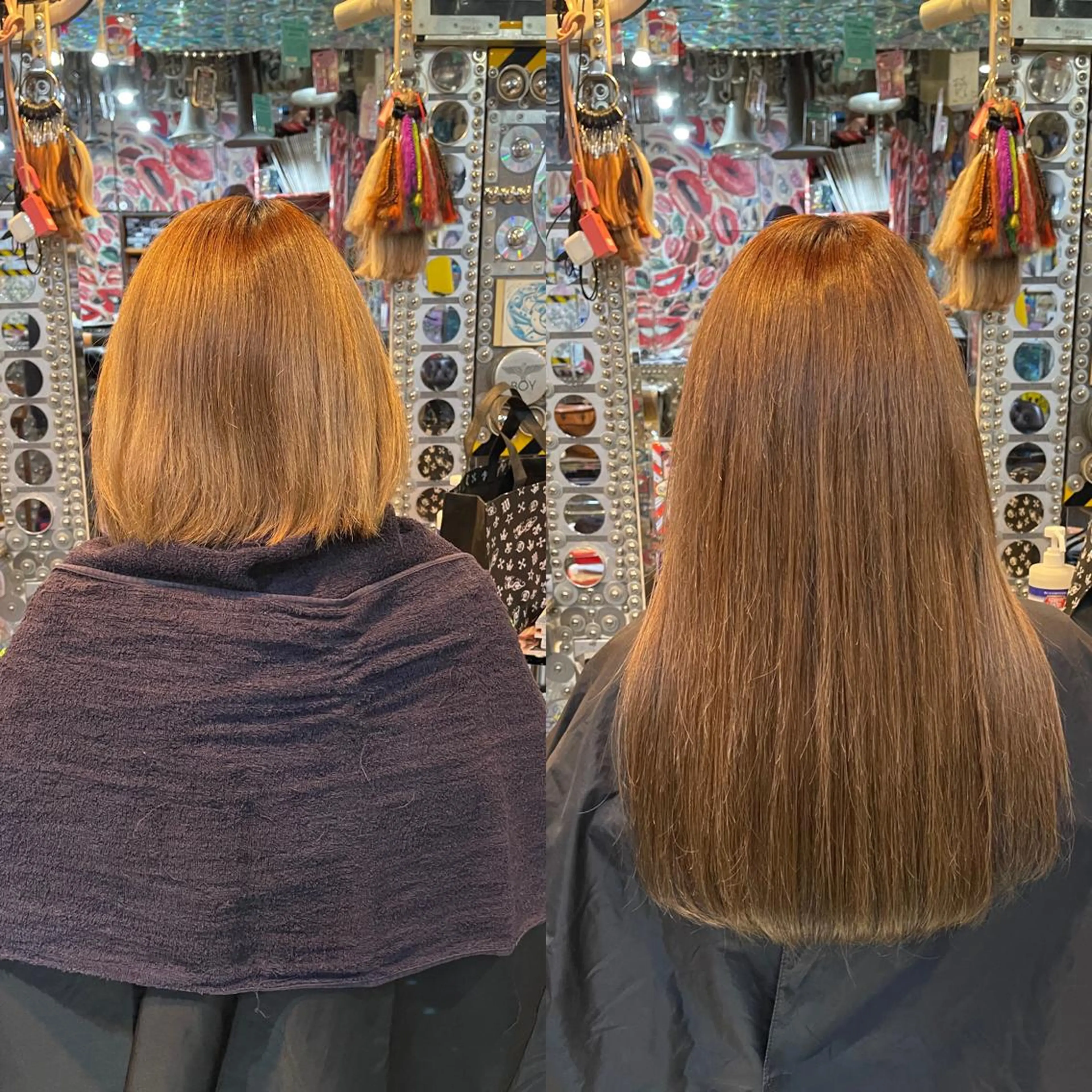 ロング カラー ヘアアレンジ マツエク・マツパ 編み込みエクステ シールエクステ ボブ エクステ ロング 🌈派手髪エクステ ブレイズ🌈ひろとのヘアスタイル