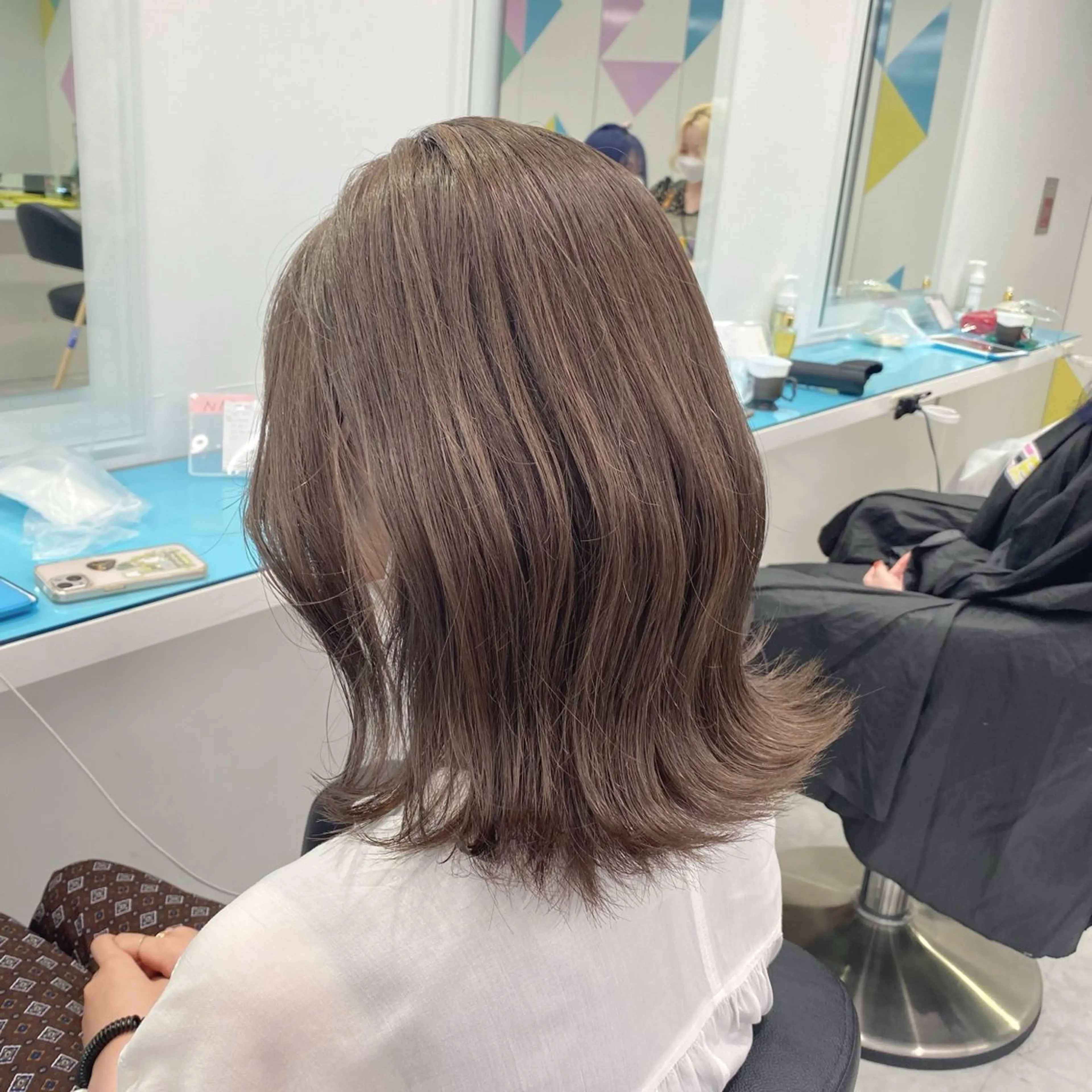 ミディアム カラー 韓国艶カラー🇰🇷 DISCO💙のヘアスタイル