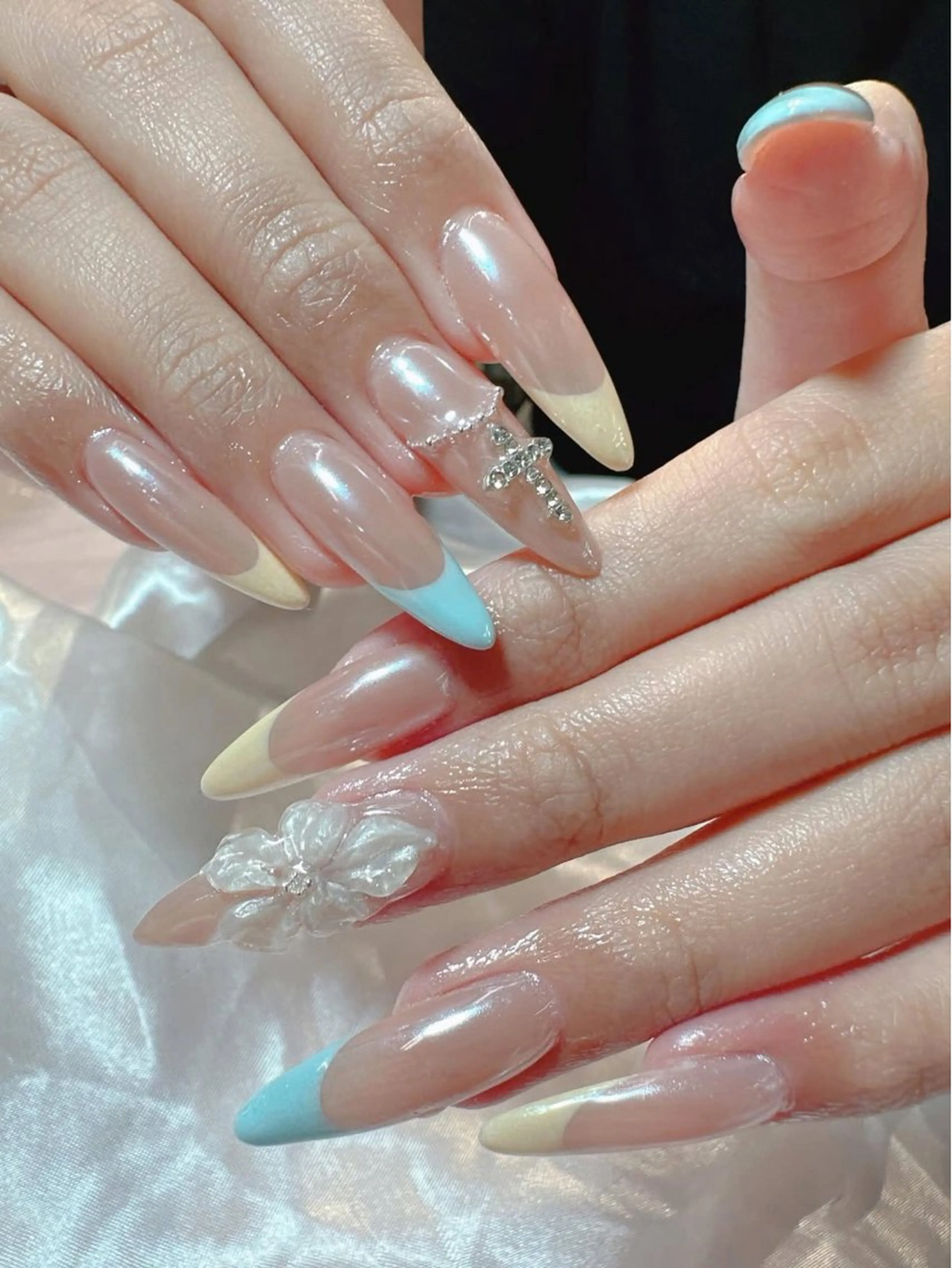 ネイル アートネイル 長さ出し ミラーネイル ネイルチップ ハンドネイル Nail Salon Anのネイルデザイン