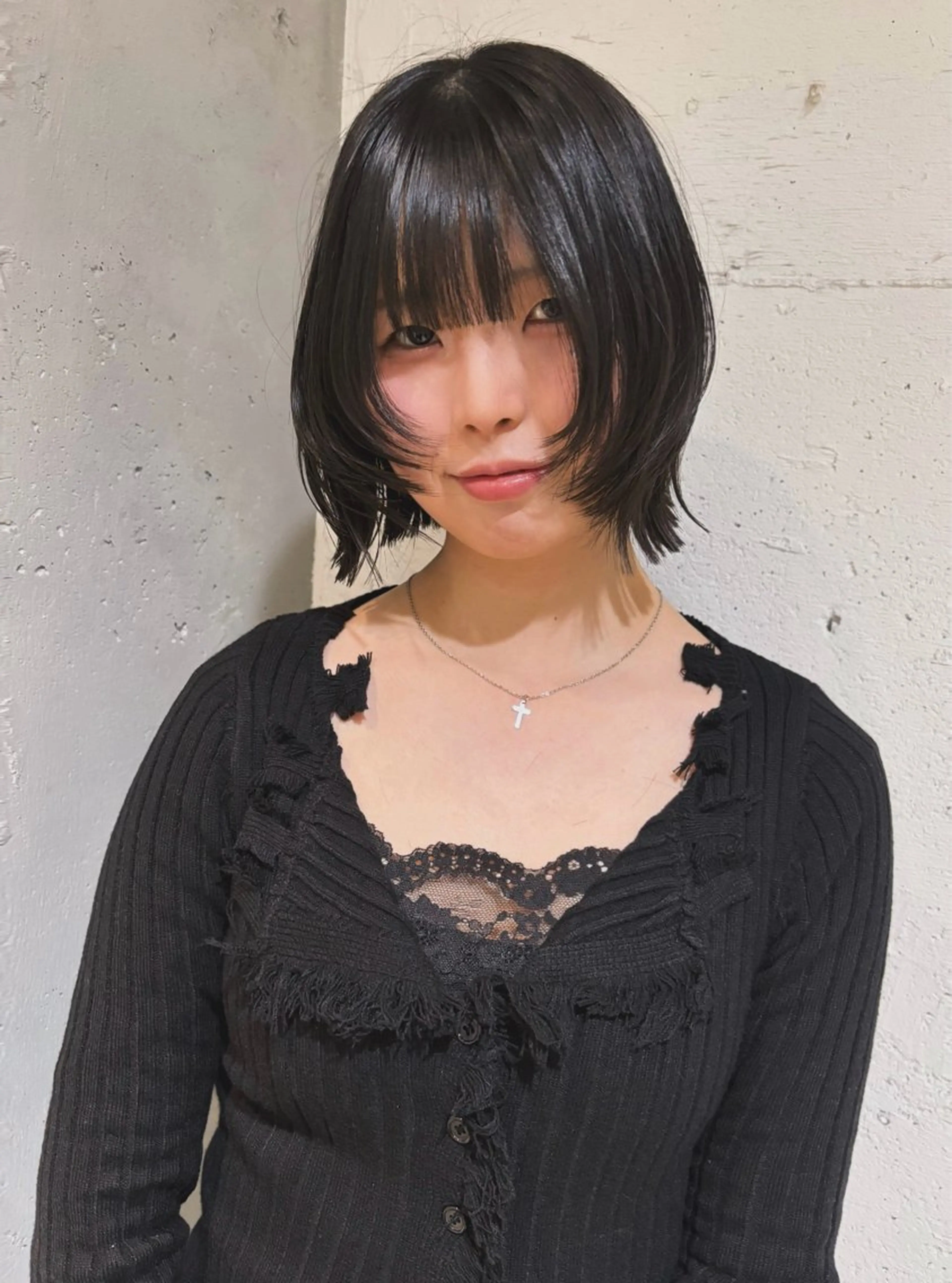 ショート レイヤーカット 縮毛矯正 カット 縮毛矯正 トリートメント Juna✂️ レイヤー / ボブのヘアスタイル