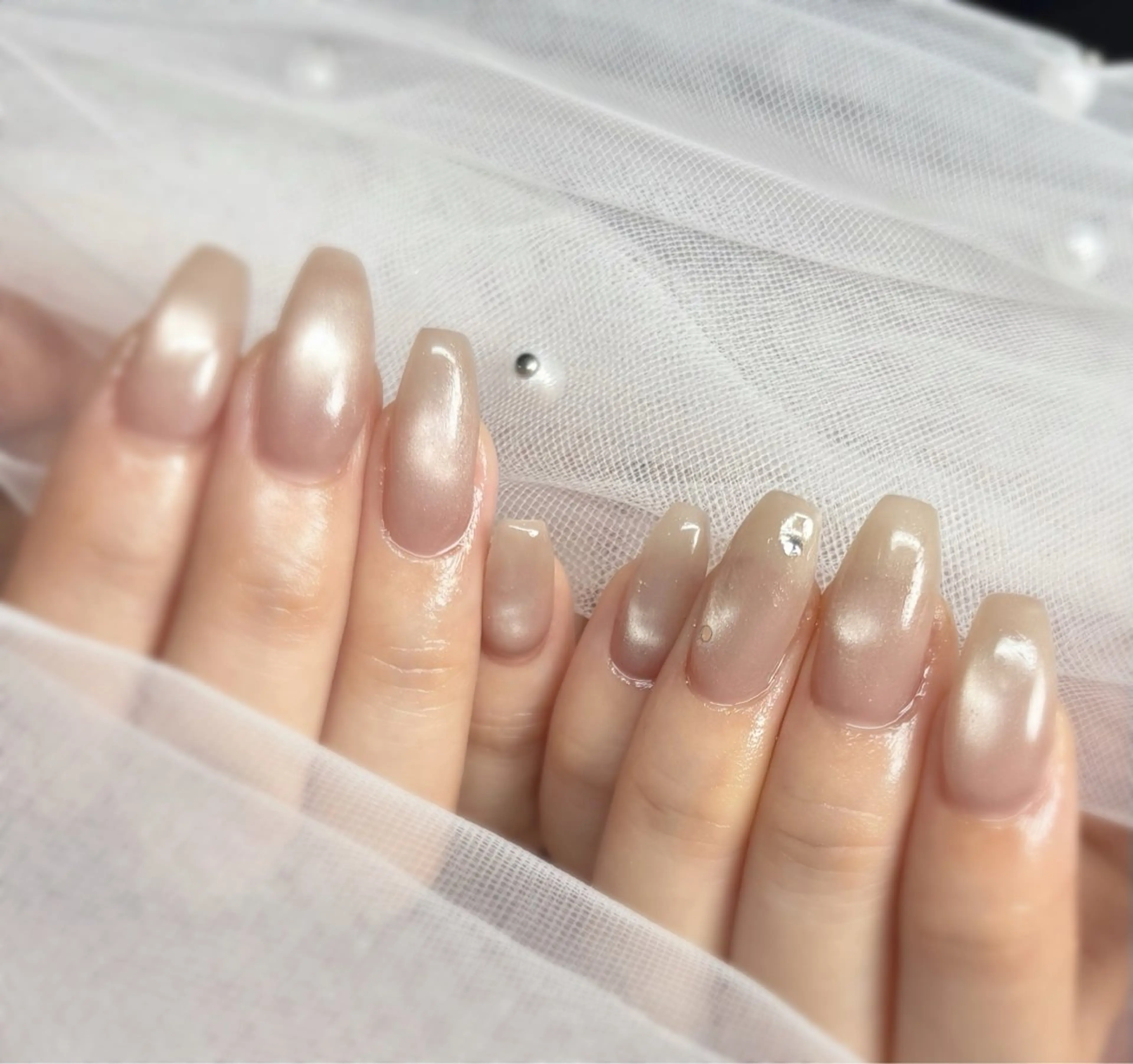 ネイル マグネットネイル ストーンネイル ハンドネイル kaho  🧸🎀 RiLionのネイルデザイン