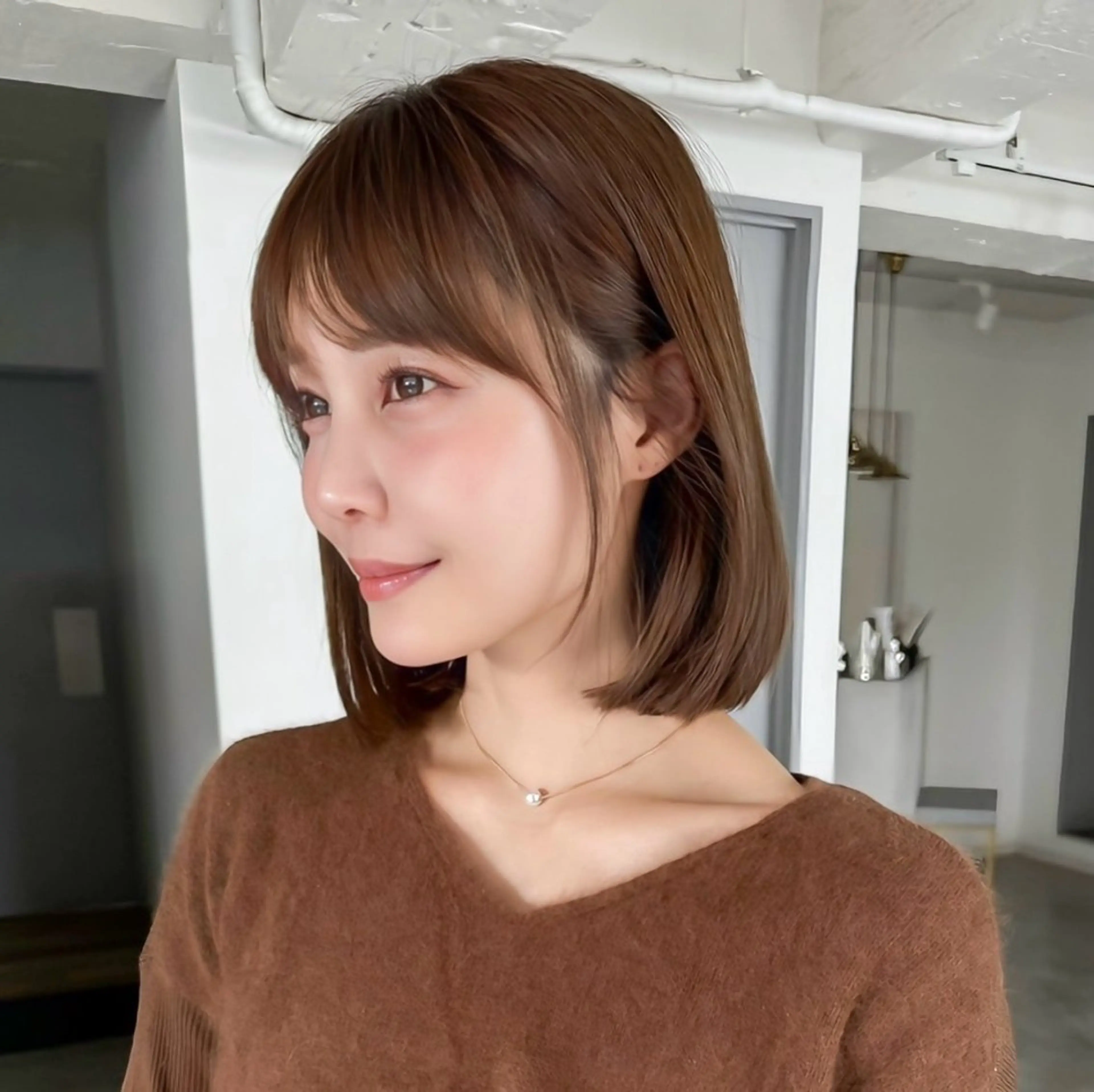 ミディアム カラー/レイヤー /カット泉谷七登のヘアスタイル