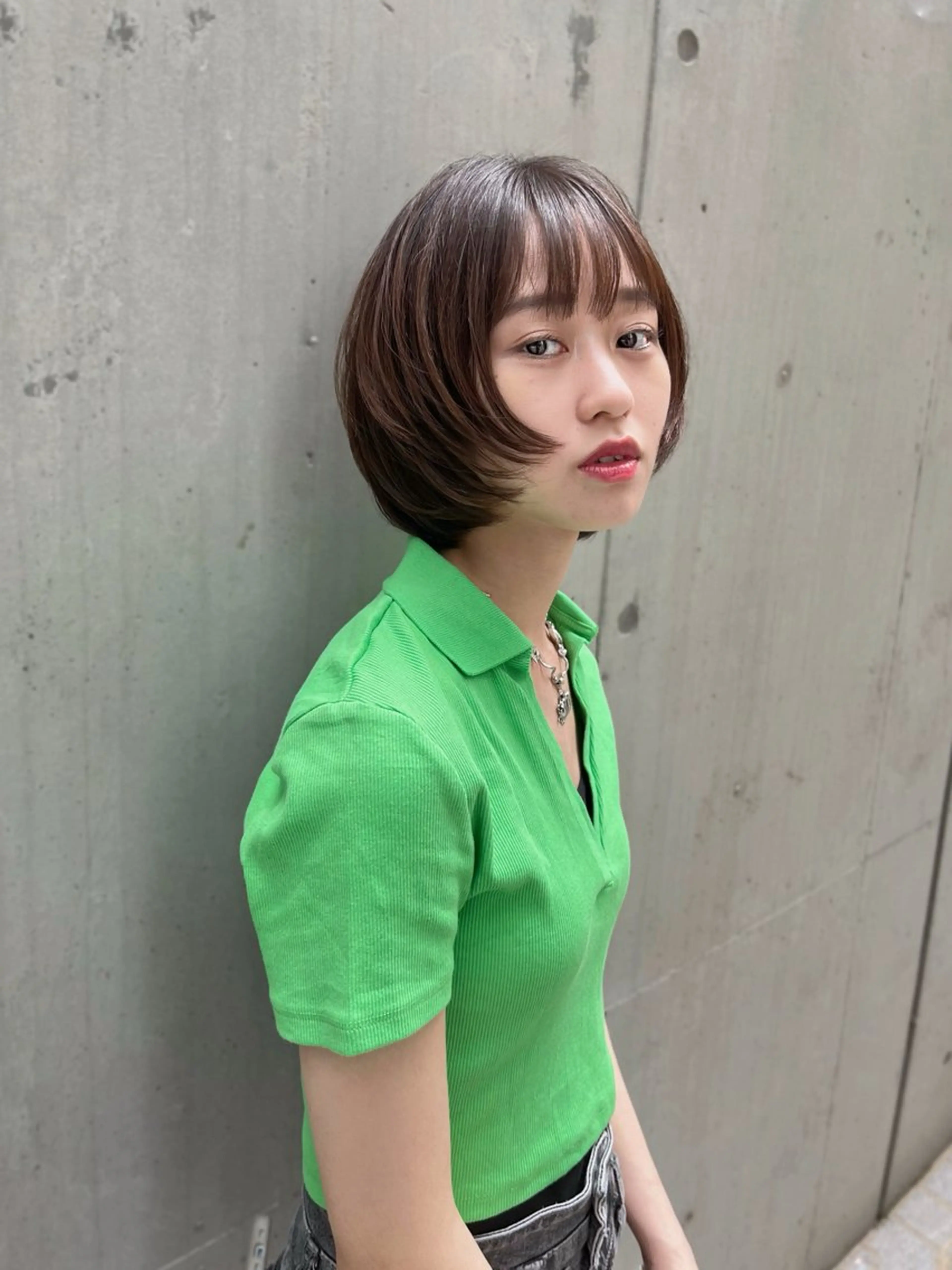 ショート RIKU⚡️毛流れ ヘア×眉ワックスのヘアスタイル