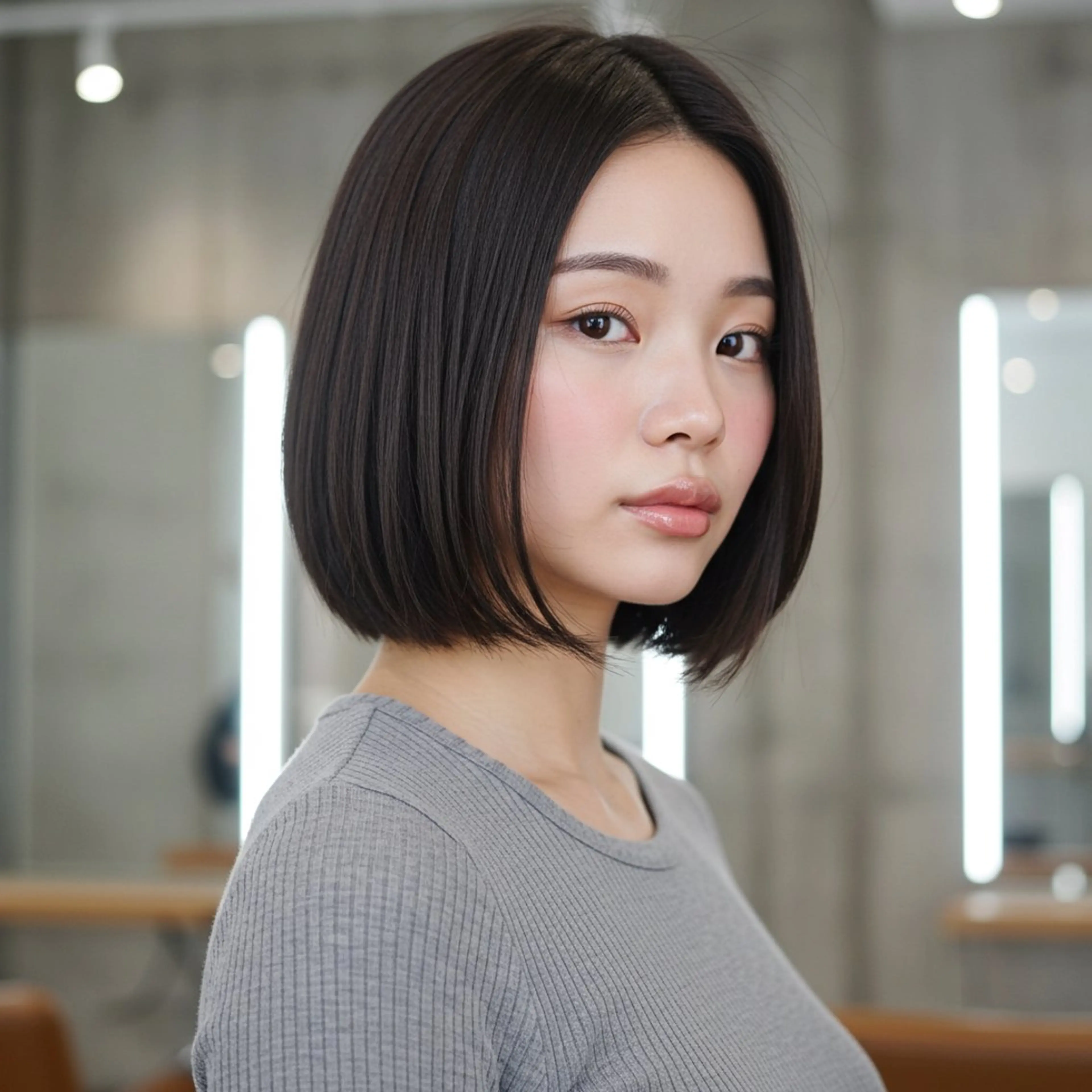 ミディアム 似合わせボブ✖️ 韓国レイヤー✨小関のヘアスタイル